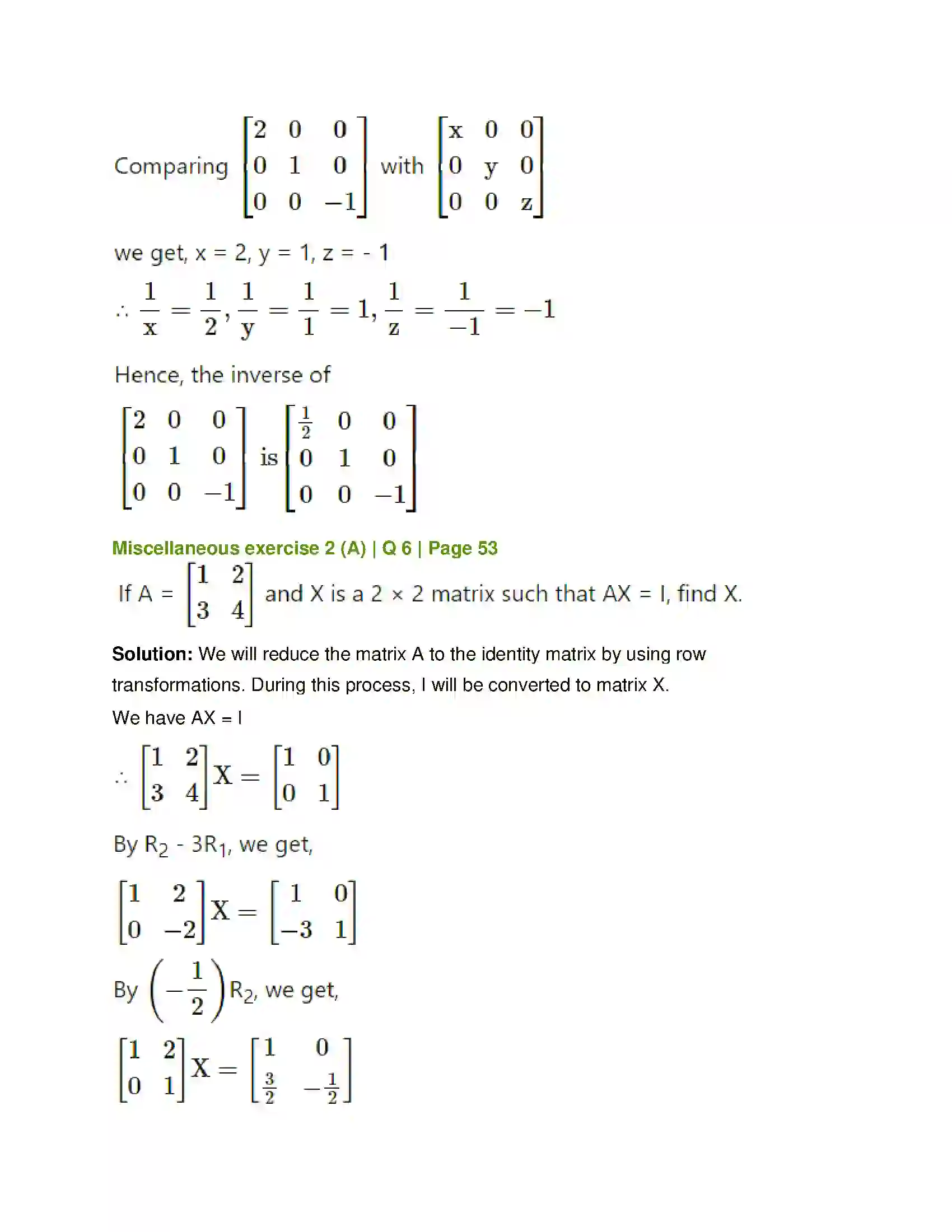 Maharashtra Board Class 12th Mathematics & Statistics-1 (Arts & Science) Matrics Solution 41