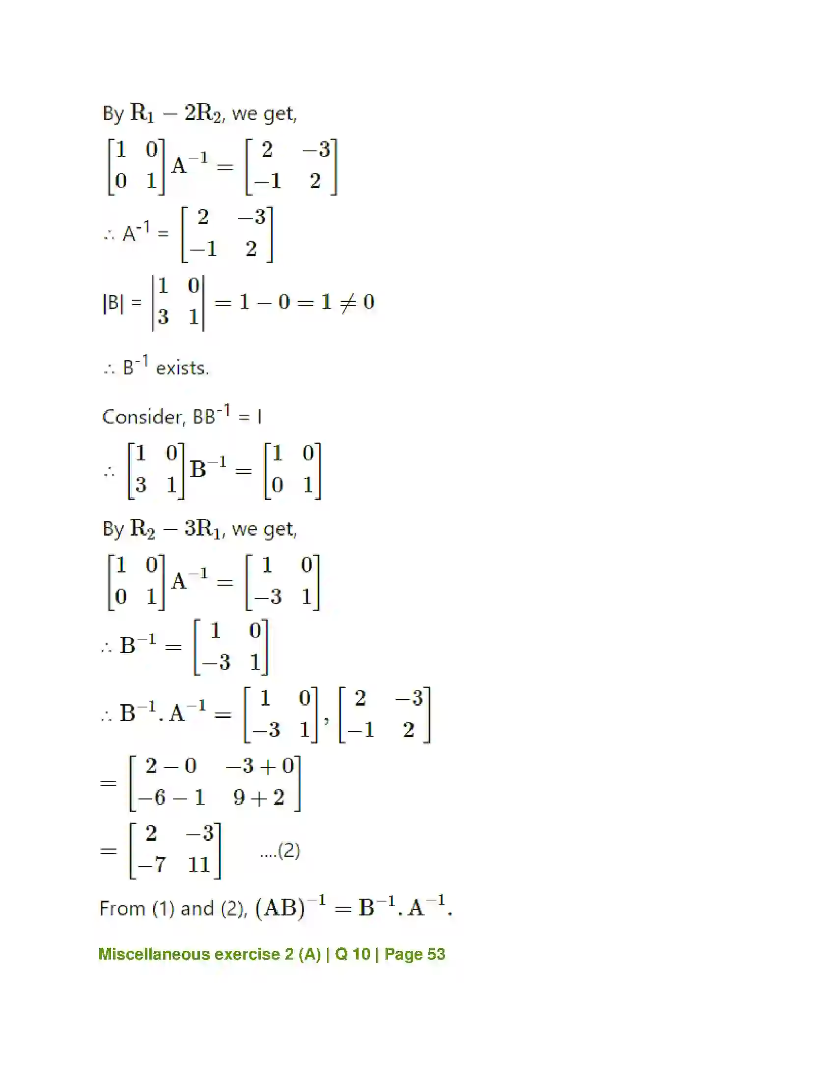 Maharashtra Board Class 12th Mathematics & Statistics-1 (Arts & Science) Matrics Solution 63