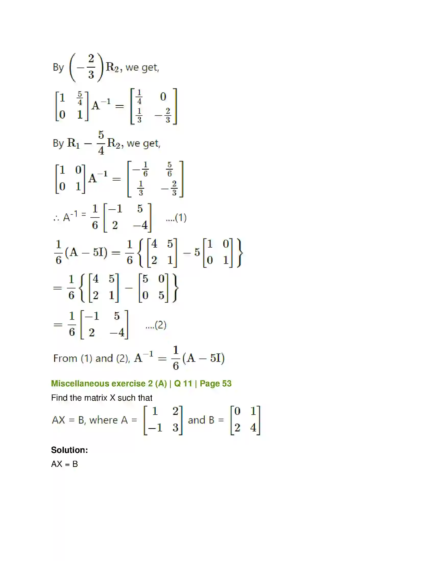Maharashtra Board Class 12th Mathematics & Statistics-1 (Arts & Science) Matrics Solution 65