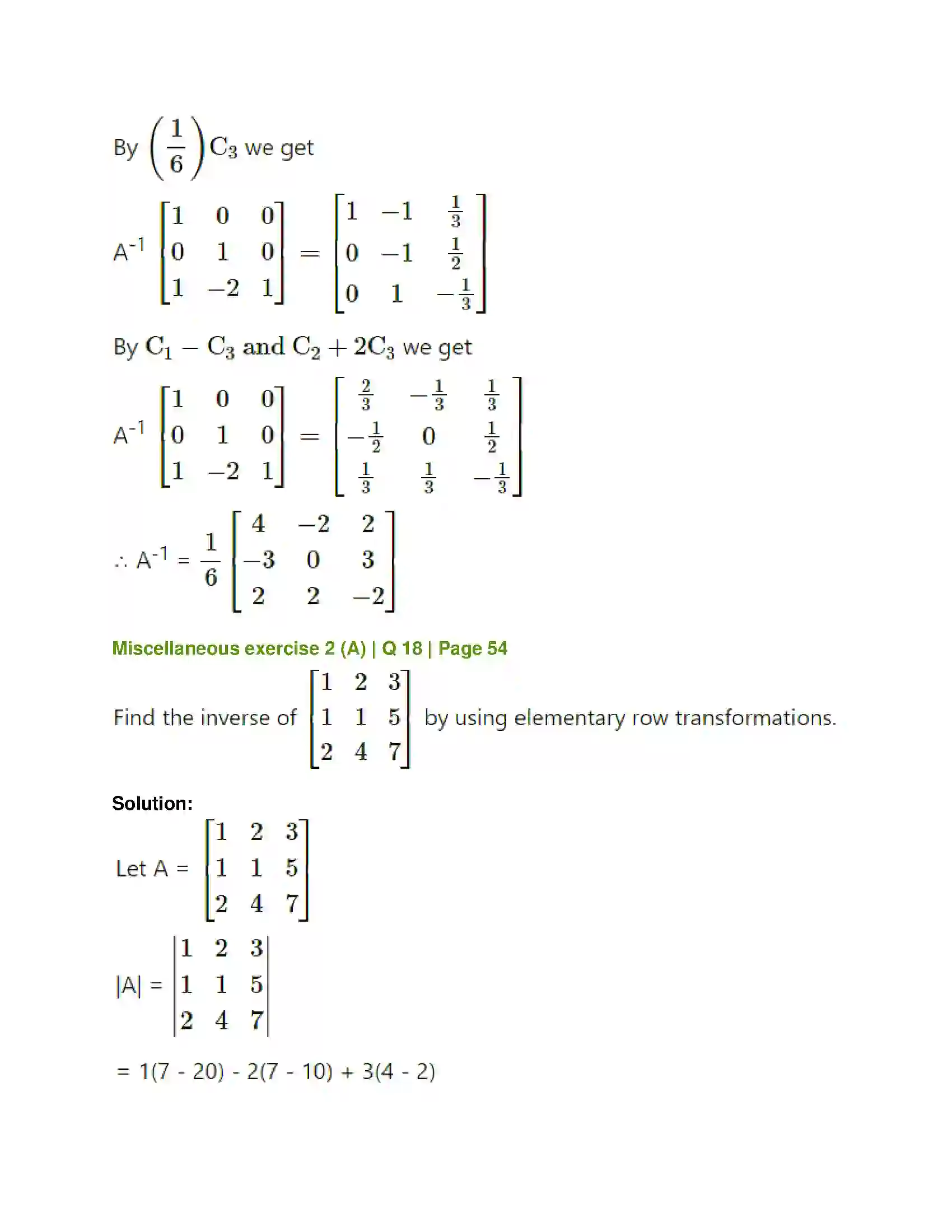 Maharashtra Board Class 12th Mathematics & Statistics-1 (Arts & Science) Matrics Solution 79