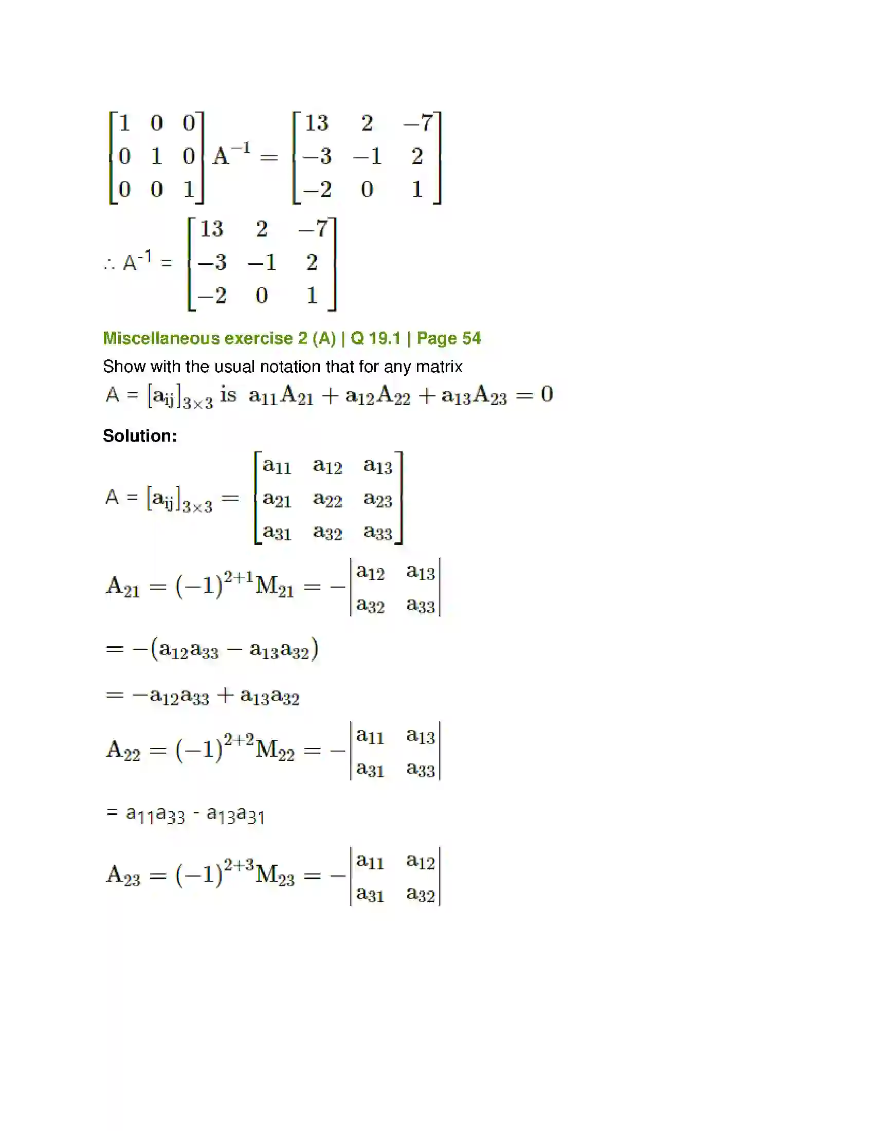 Maharashtra Board Class 12th Mathematics & Statistics-1 (Arts & Science) Matrics Solution 81