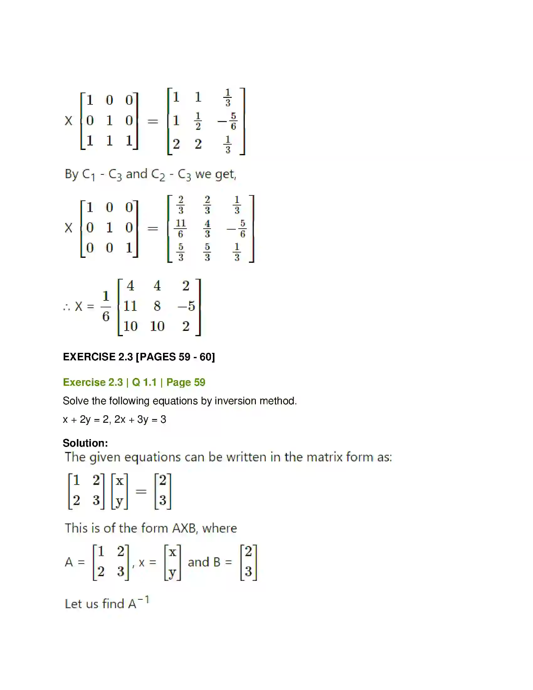 Maharashtra Board Class 12th Mathematics & Statistics-1 (Arts & Science) Matrics Solution 84