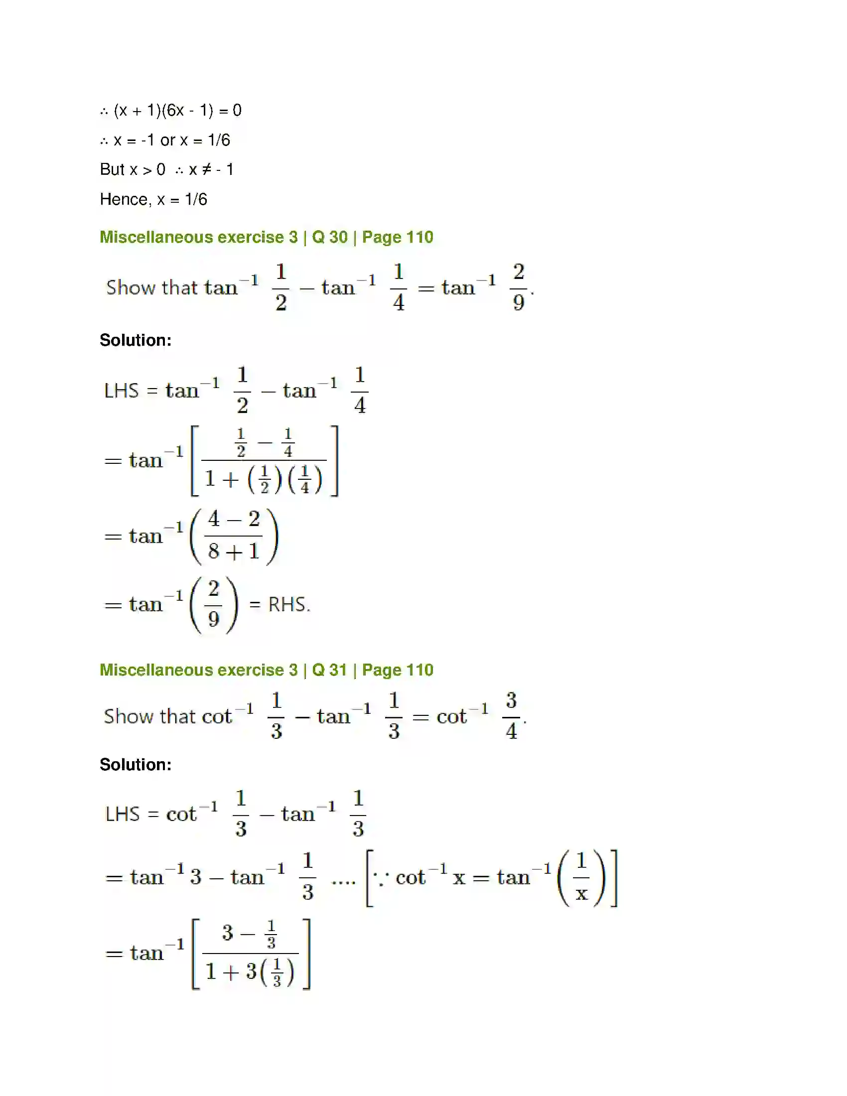 Maharashtra Board Class 12th Mathematics & Statistics-1 (Arts & Science) Trigonometric Functions Solution 100