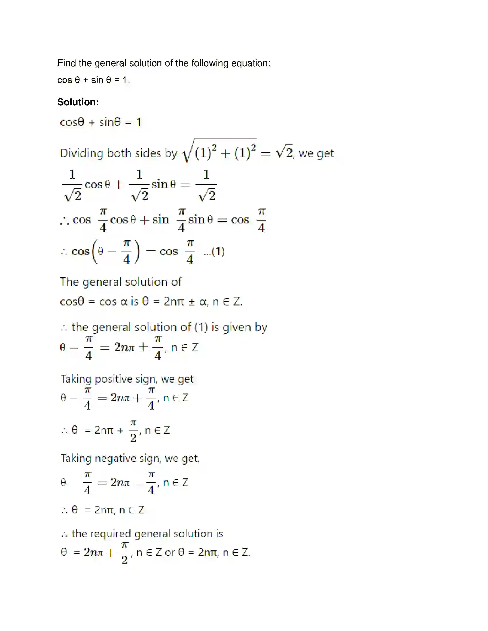 Maharashtra Board Class 12th Mathematics & Statistics-1 (Arts & Science) Trigonometric Functions Solution 15