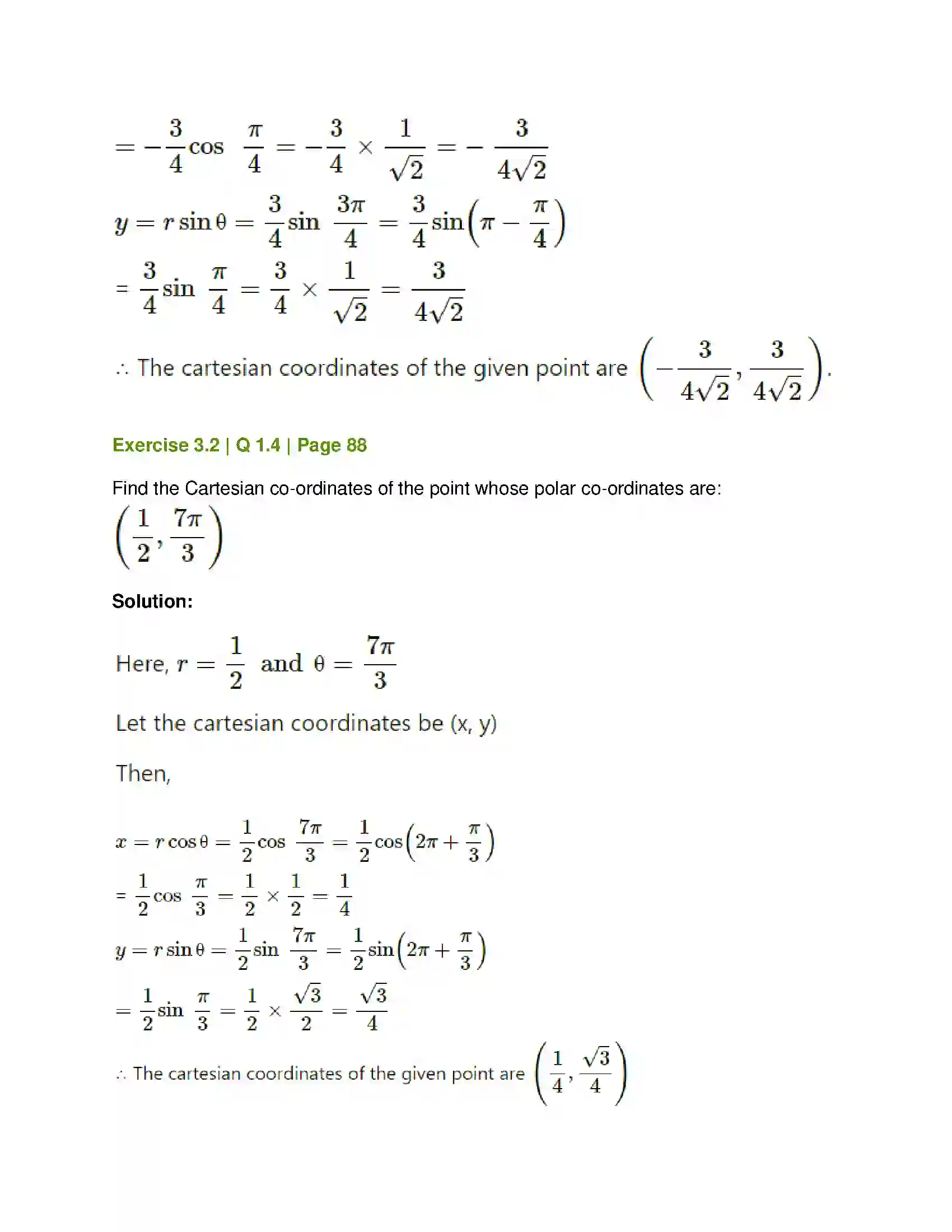 Maharashtra Board Class 12th Mathematics & Statistics-1 (Arts & Science) Trigonometric Functions Solution 19