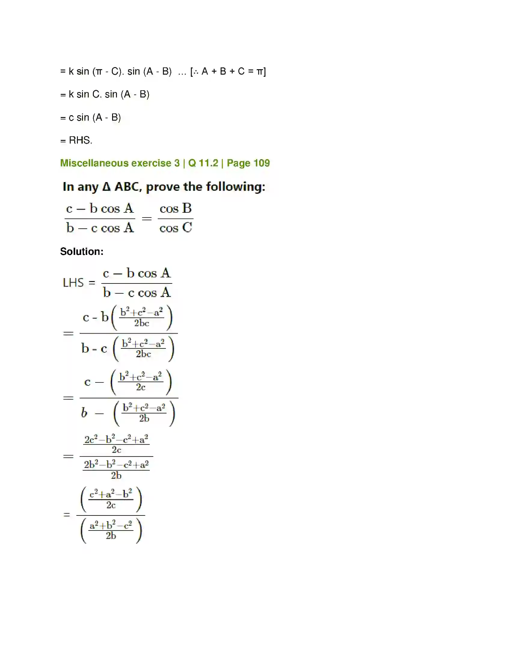 Maharashtra Board Class 12th Mathematics & Statistics-1 (Arts & Science) Trigonometric Functions Solution 76