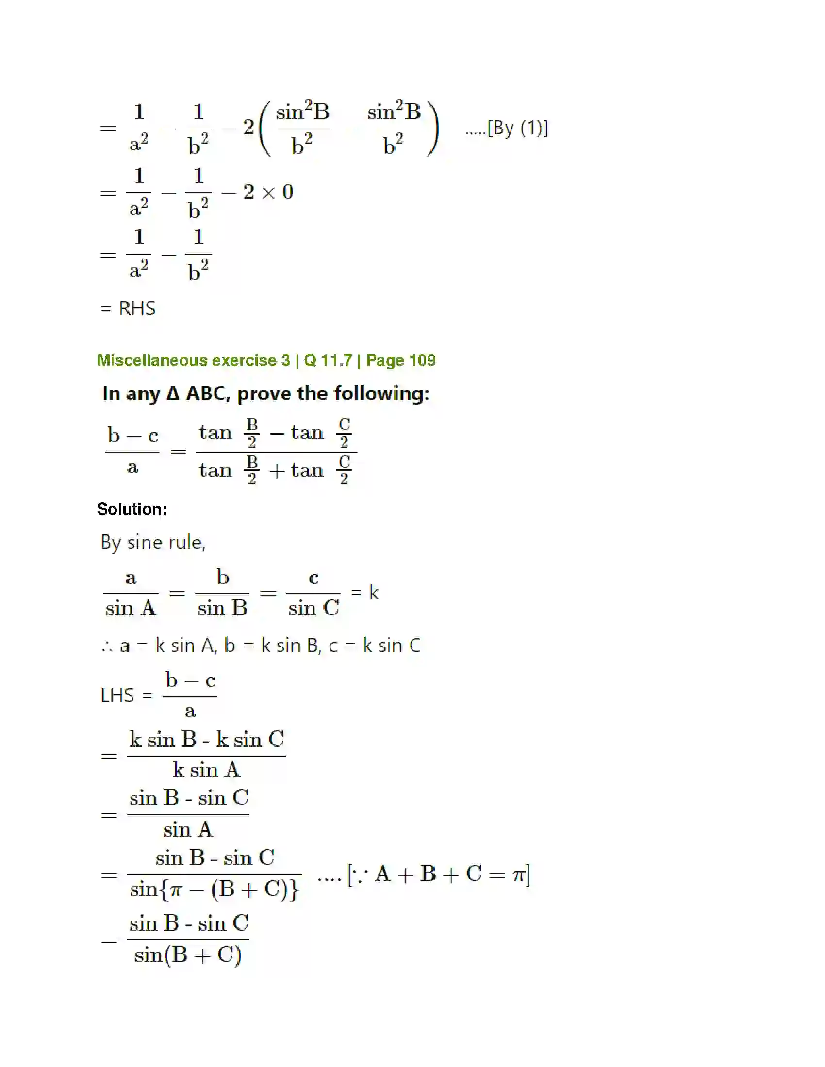 Maharashtra Board Class 12th Mathematics & Statistics-1 (Arts & Science) Trigonometric Functions Solution 80