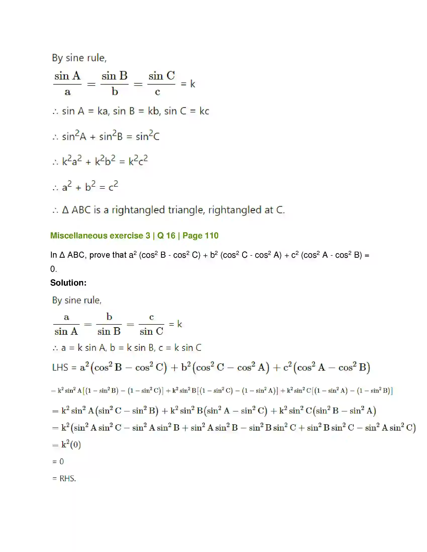 Maharashtra Board Class 12th Mathematics & Statistics-1 (Arts & Science) Trigonometric Functions Solution 86