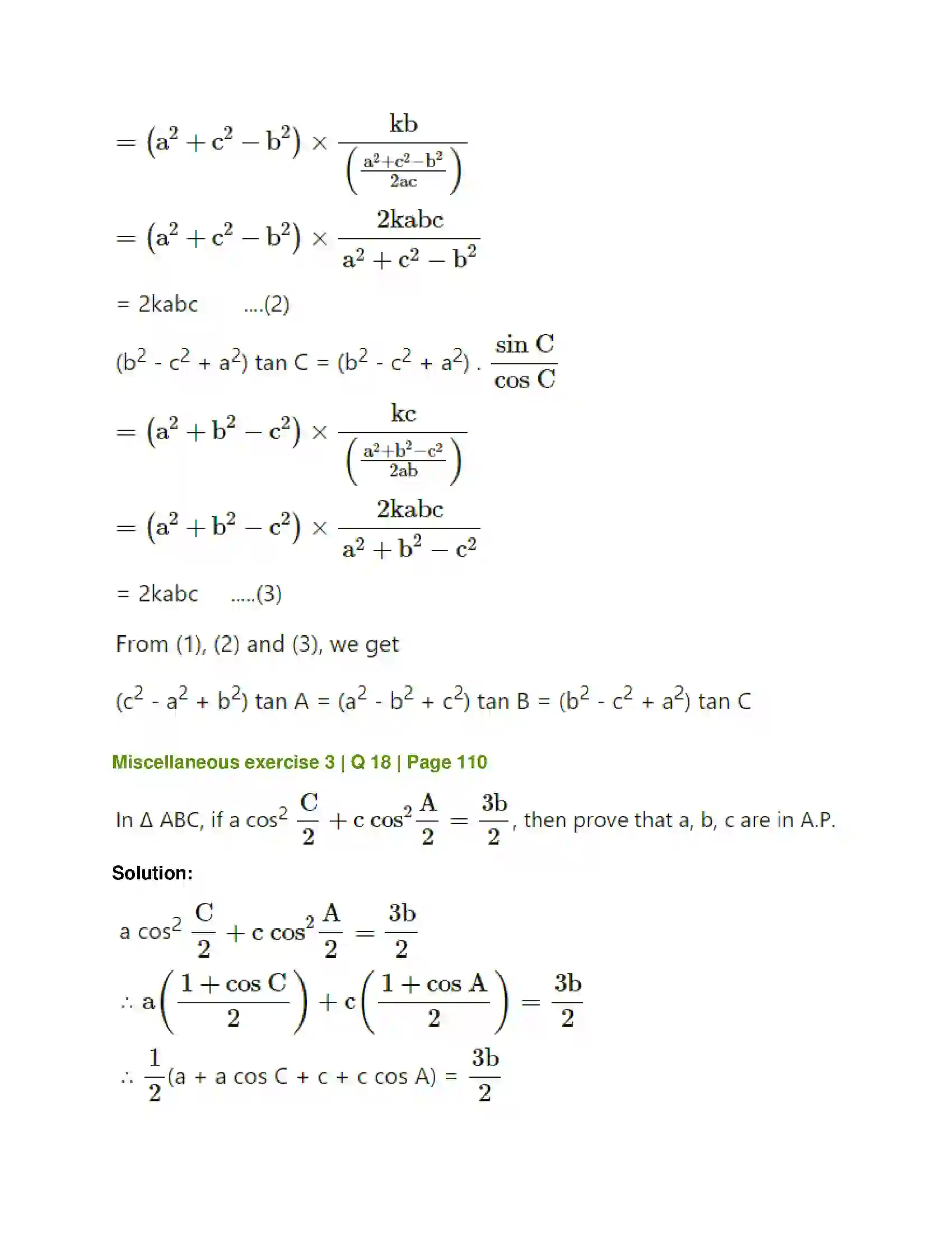 Maharashtra Board Class 12th Mathematics & Statistics-1 (Arts & Science) Trigonometric Functions Solution 88