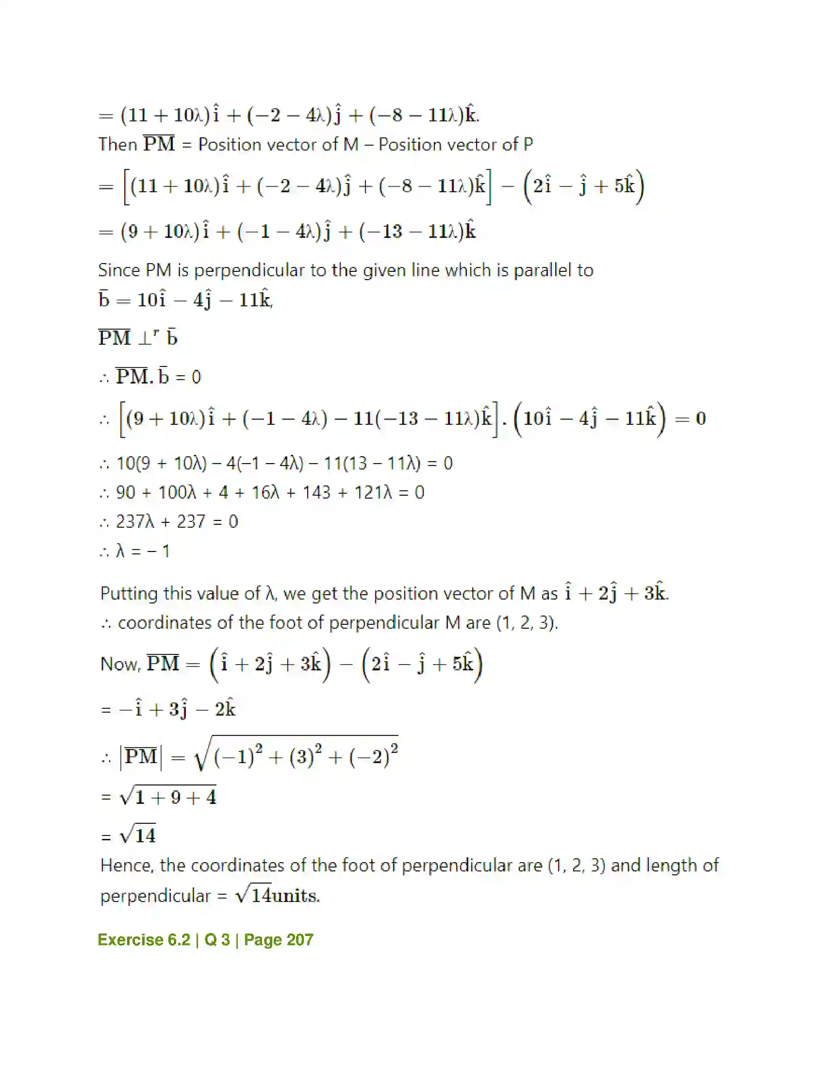 Maharashtra Board Class 12th Mathematics & Statistics-1 (Arts & Science) Line and Plane Solution 10