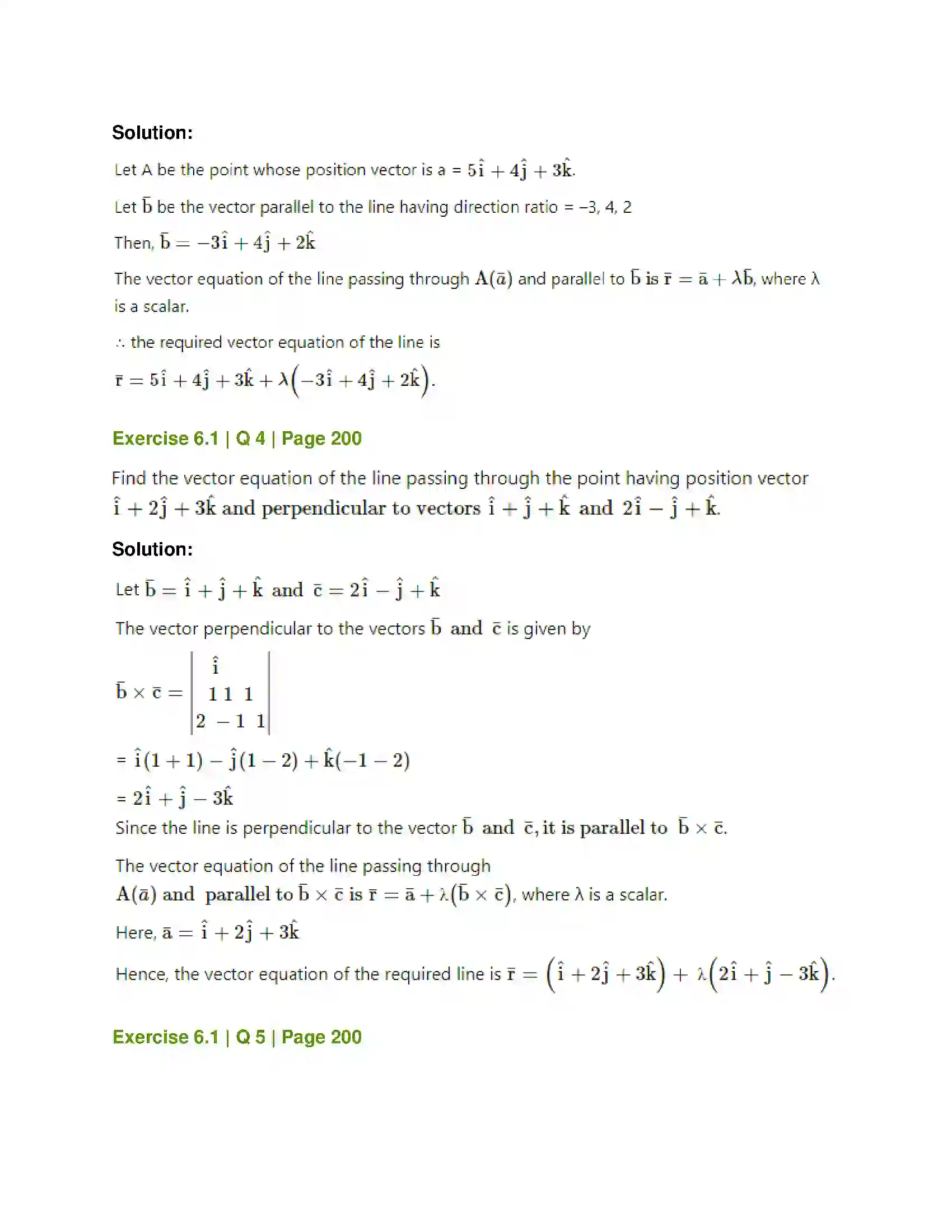 Maharashtra Board Class 12th Mathematics & Statistics-1 (Arts & Science) Line and Plane Solution 2