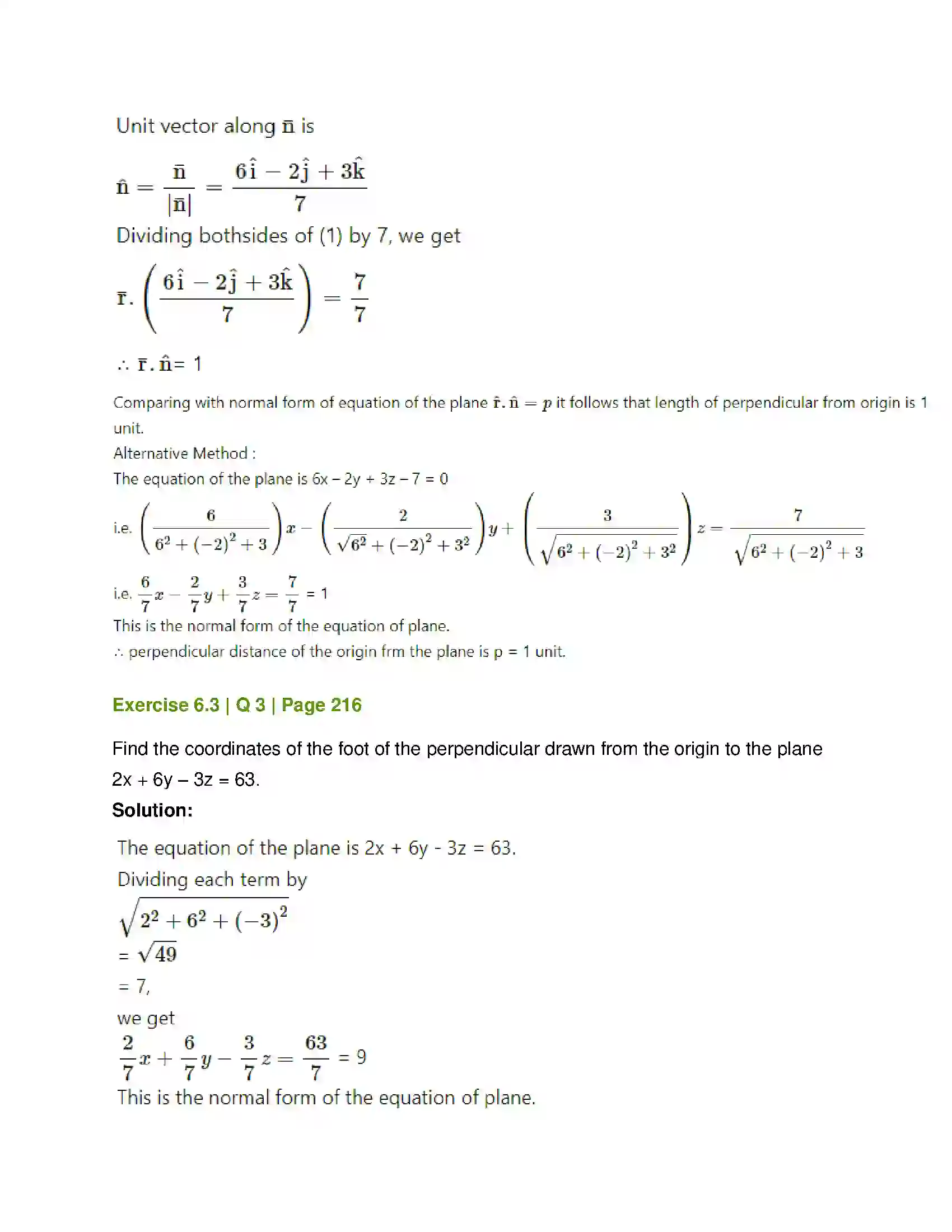 Maharashtra Board Class 12th Mathematics & Statistics-1 (Arts & Science) Line and Plane Solution 21