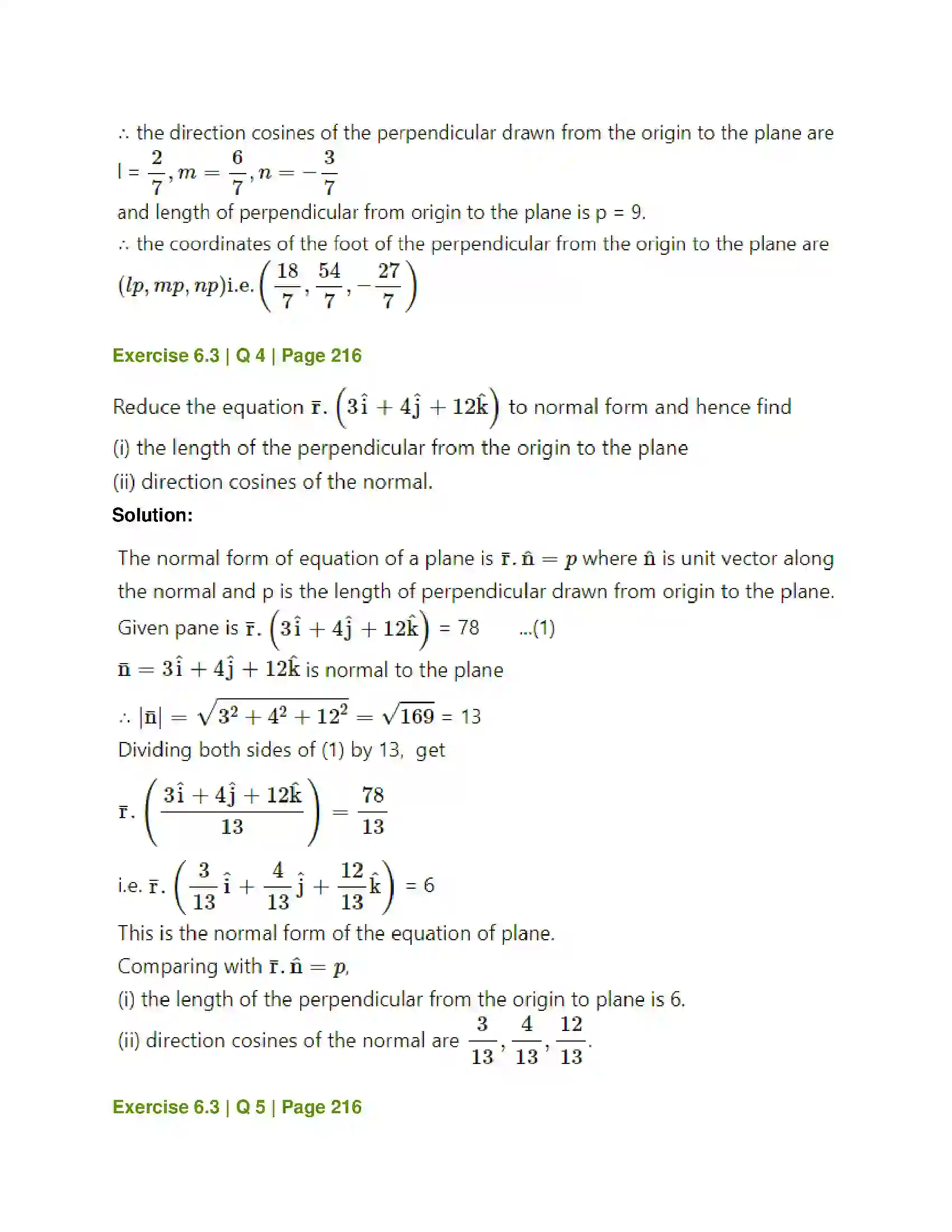 Maharashtra Board Class 12th Mathematics & Statistics-1 (Arts & Science) Line and Plane Solution 22