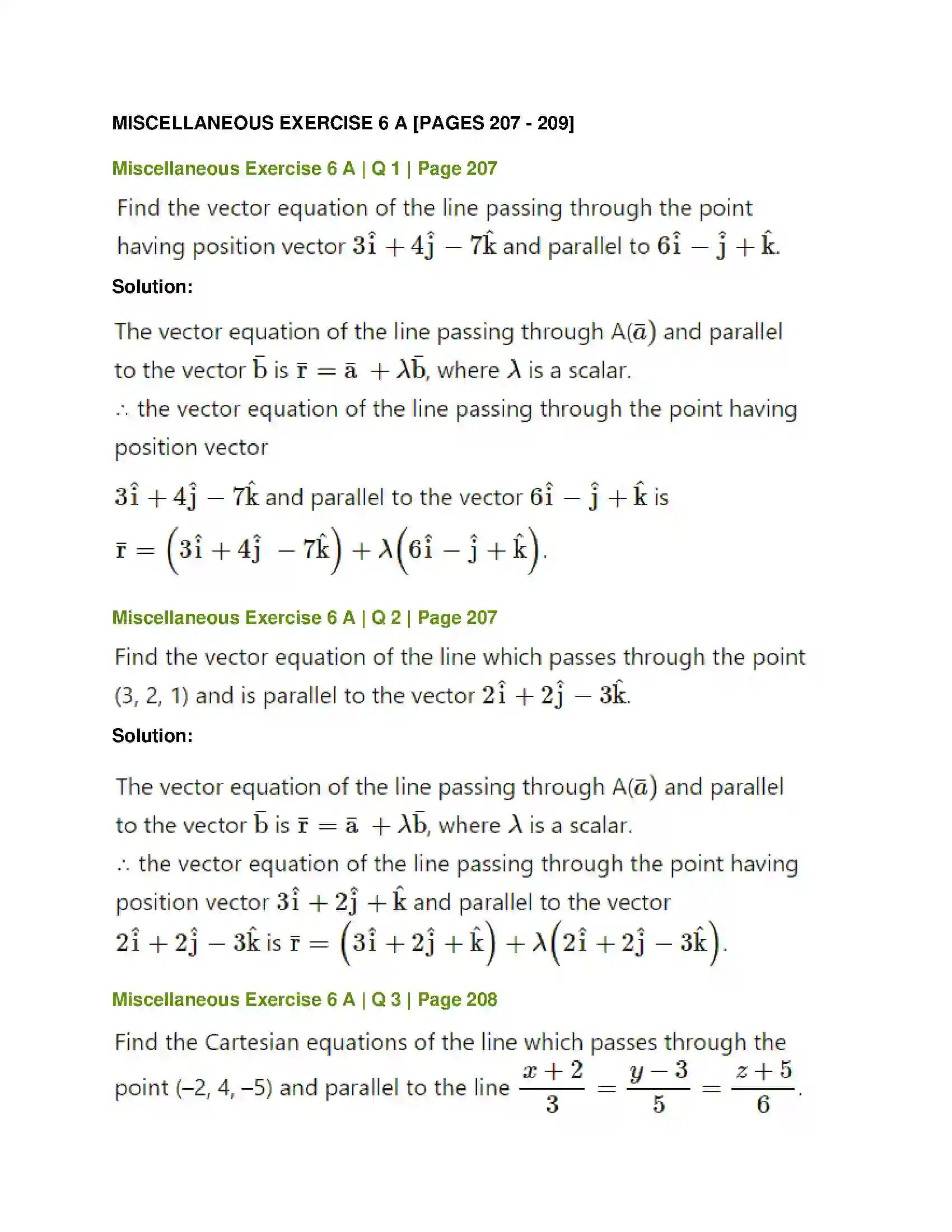 Maharashtra Board Class 12th Mathematics & Statistics-1 (Arts & Science) Line and Plane Solution 32