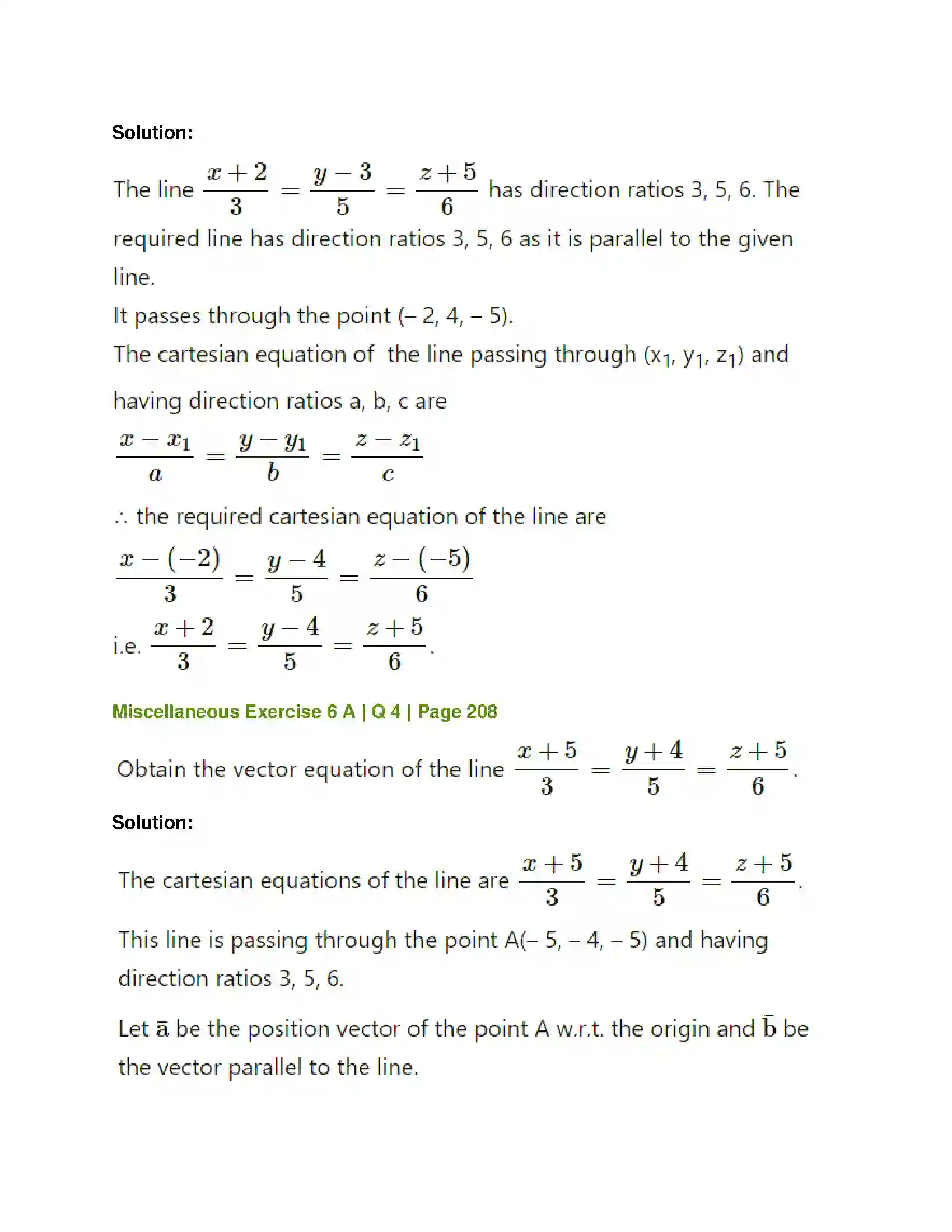Maharashtra Board Class 12th Mathematics & Statistics-1 (Arts & Science) Line and Plane Solution 33