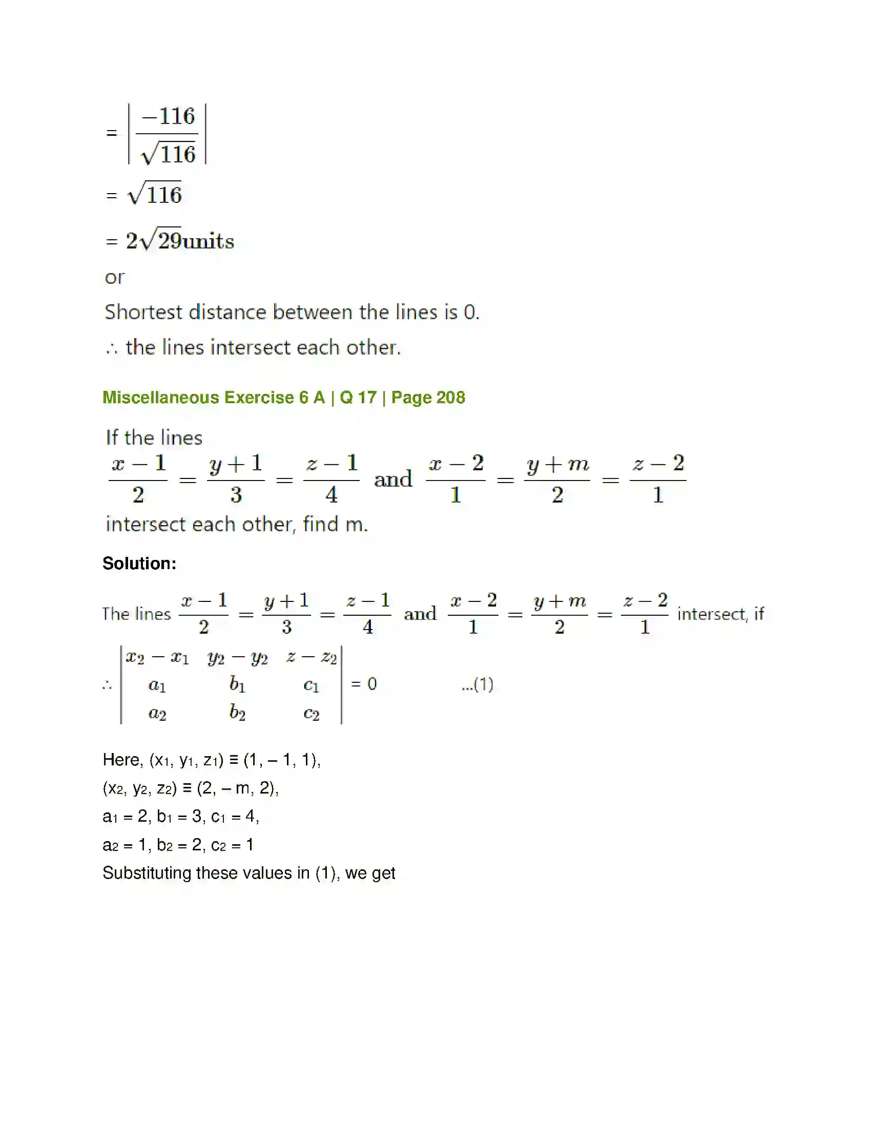 Maharashtra Board Class 12th Mathematics & Statistics-1 (Arts & Science) Line and Plane Solution 47