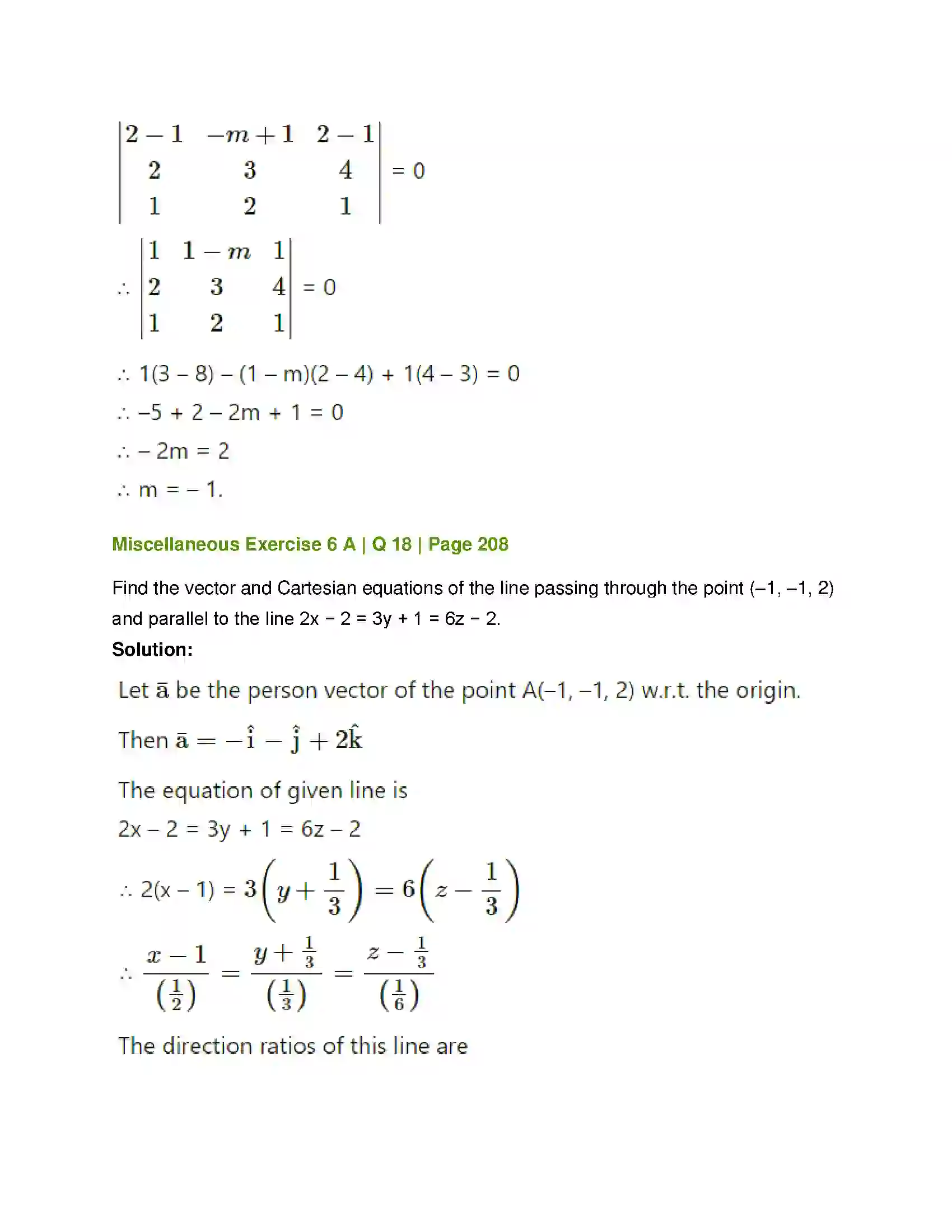 Maharashtra Board Class 12th Mathematics & Statistics-1 (Arts & Science) Line and Plane Solution 48