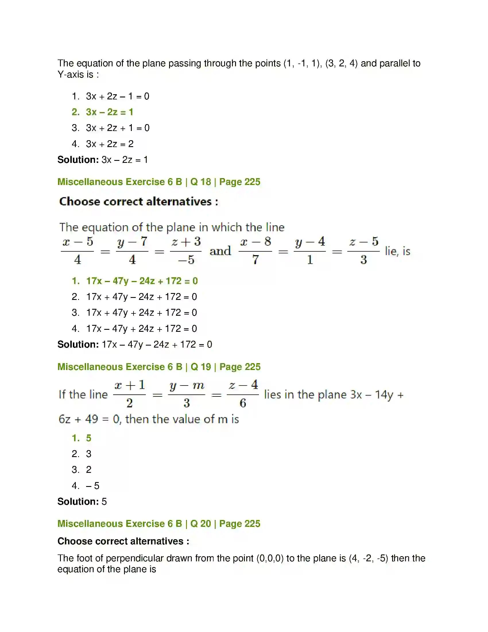 Maharashtra Board Class 12th Mathematics & Statistics-1 (Arts & Science) Line and Plane Solution 60