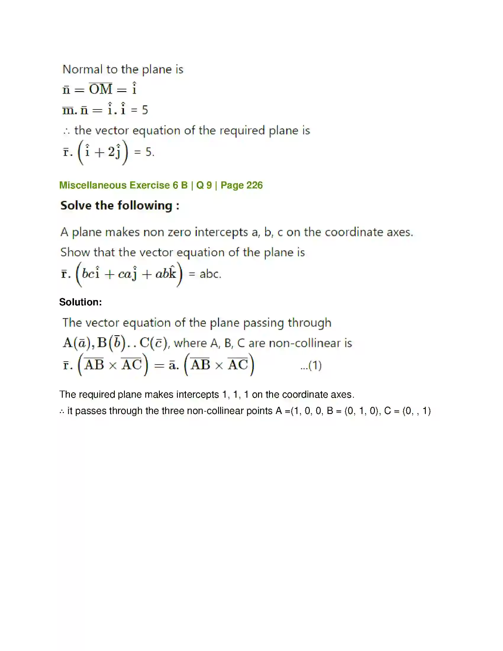 Maharashtra Board Class 12th Mathematics & Statistics-1 (Arts & Science) Line and Plane Solution 67