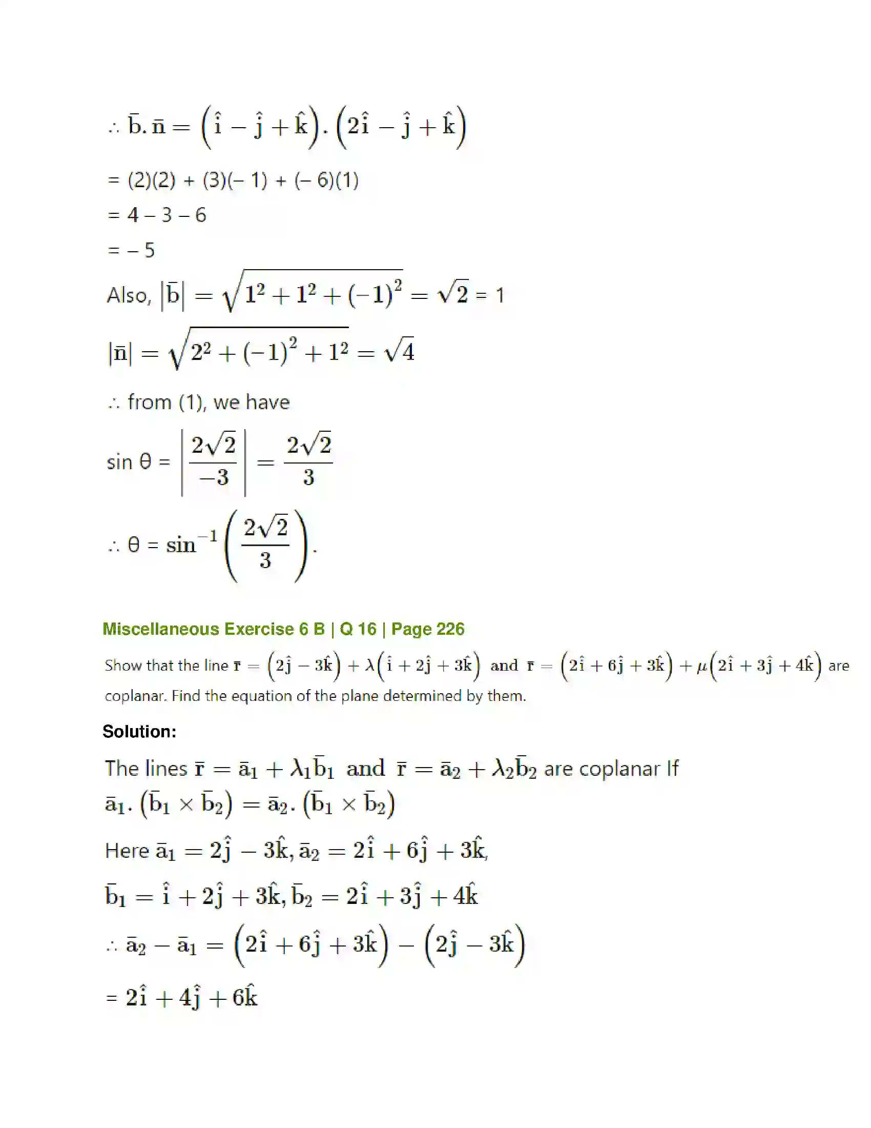 Maharashtra Board Class 12th Mathematics & Statistics-1 (Arts & Science) Line and Plane Solution 75
