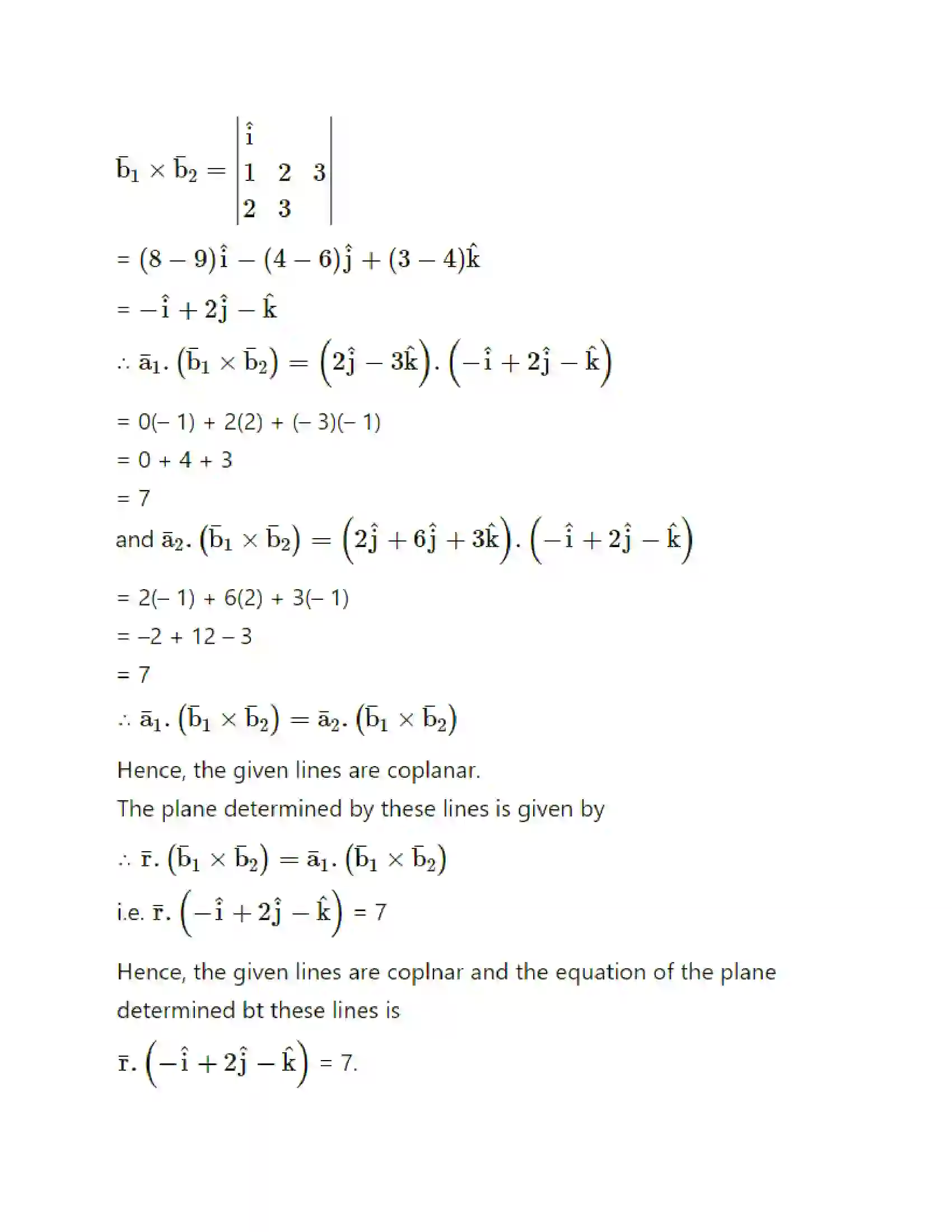 Maharashtra Board Class 12th Mathematics & Statistics-1 (Arts & Science) Line and Plane Solution 76