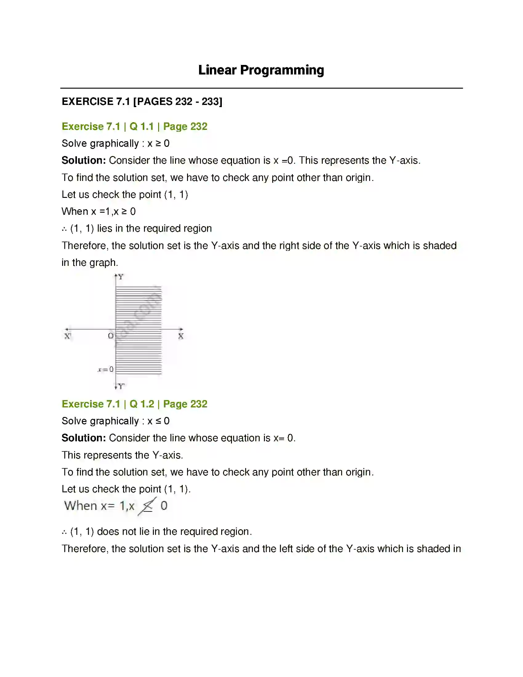 Maharashtra Board Class 12th Mathematics & Statistics-1 (Arts & Science) Linear Programming Solution 1