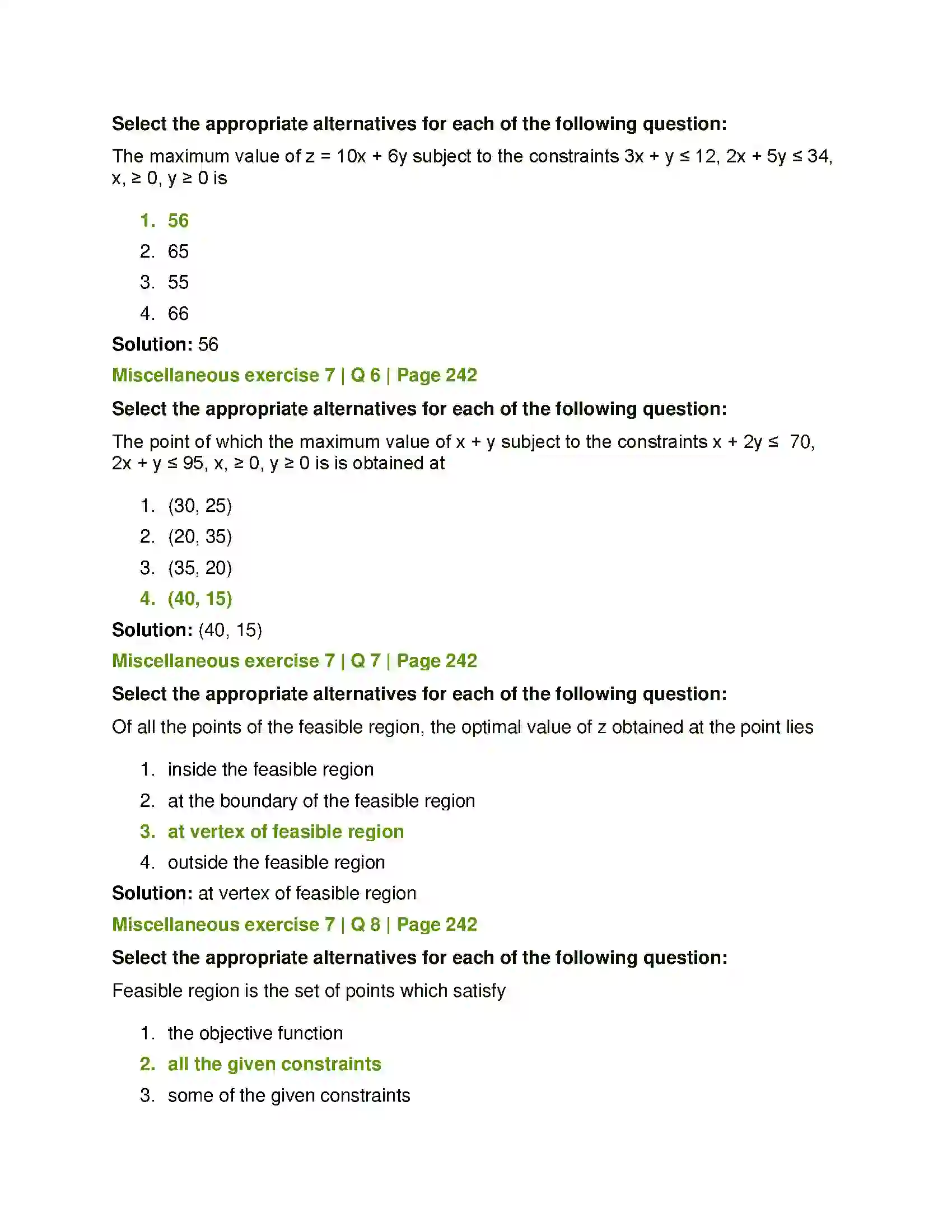 Maharashtra Board Class 12th Mathematics & Statistics-1 (Arts & Science) Linear Programming Solution 47