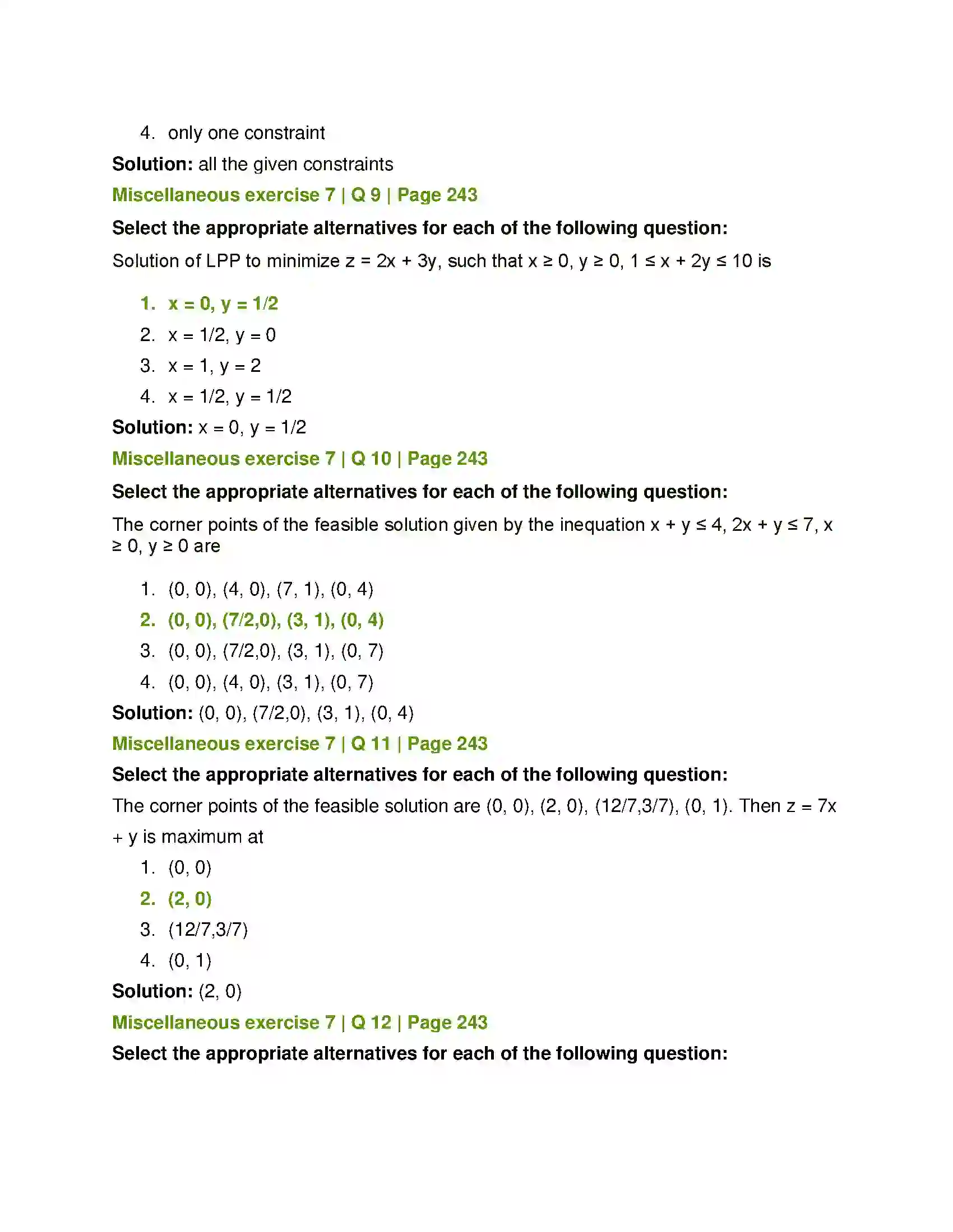 Maharashtra Board Class 12th Mathematics & Statistics-1 (Arts & Science) Linear Programming Solution 48