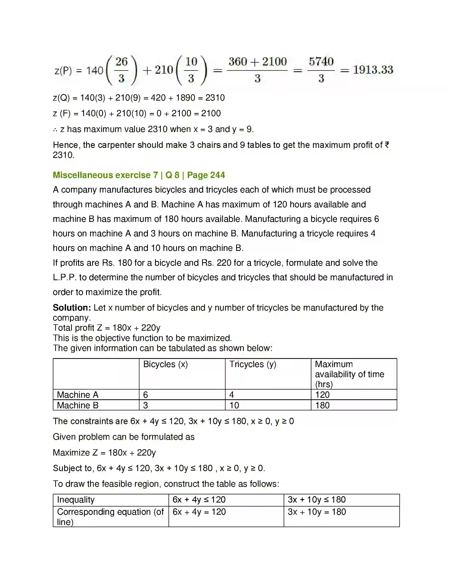 Maharashtra Board Class 12th Mathematics & Statistics-1 (Arts & Science) Linear Programming Solution 70