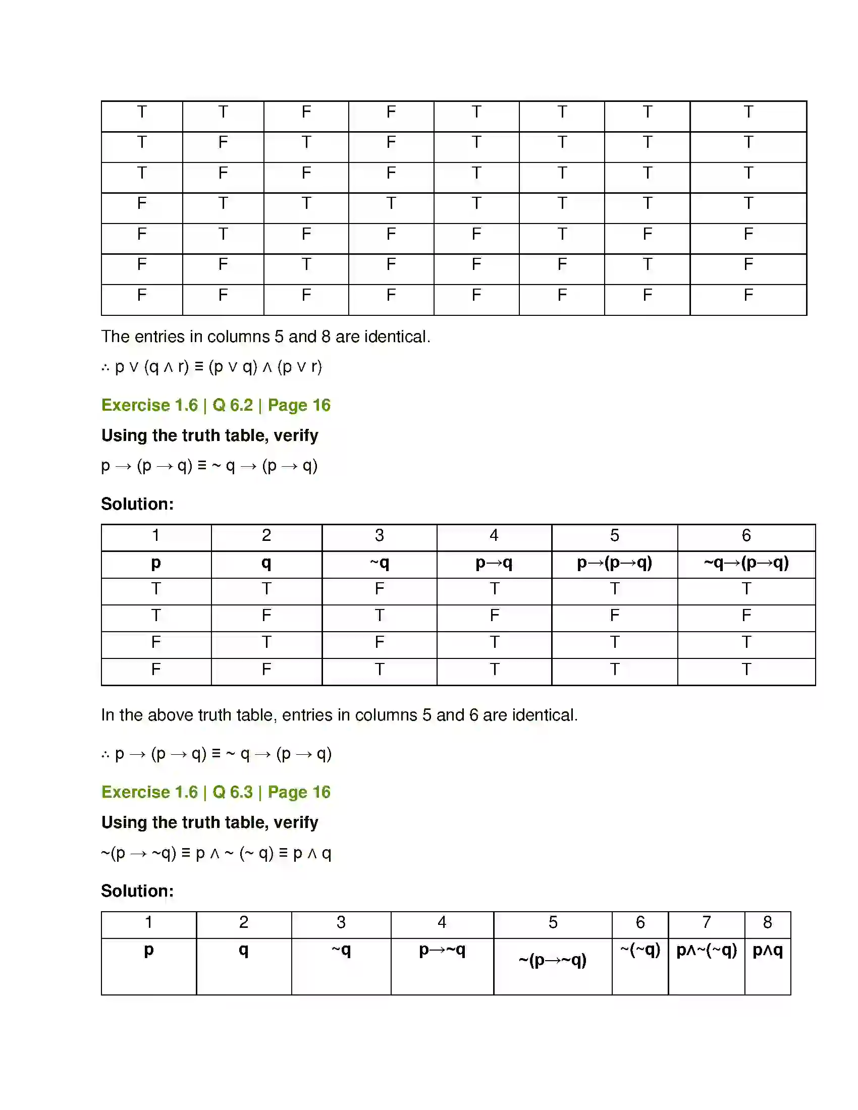 Maharashtra Board Class 12th Mathematics & Statistics-1 (Commerce) Mathematical Logic Solution 27