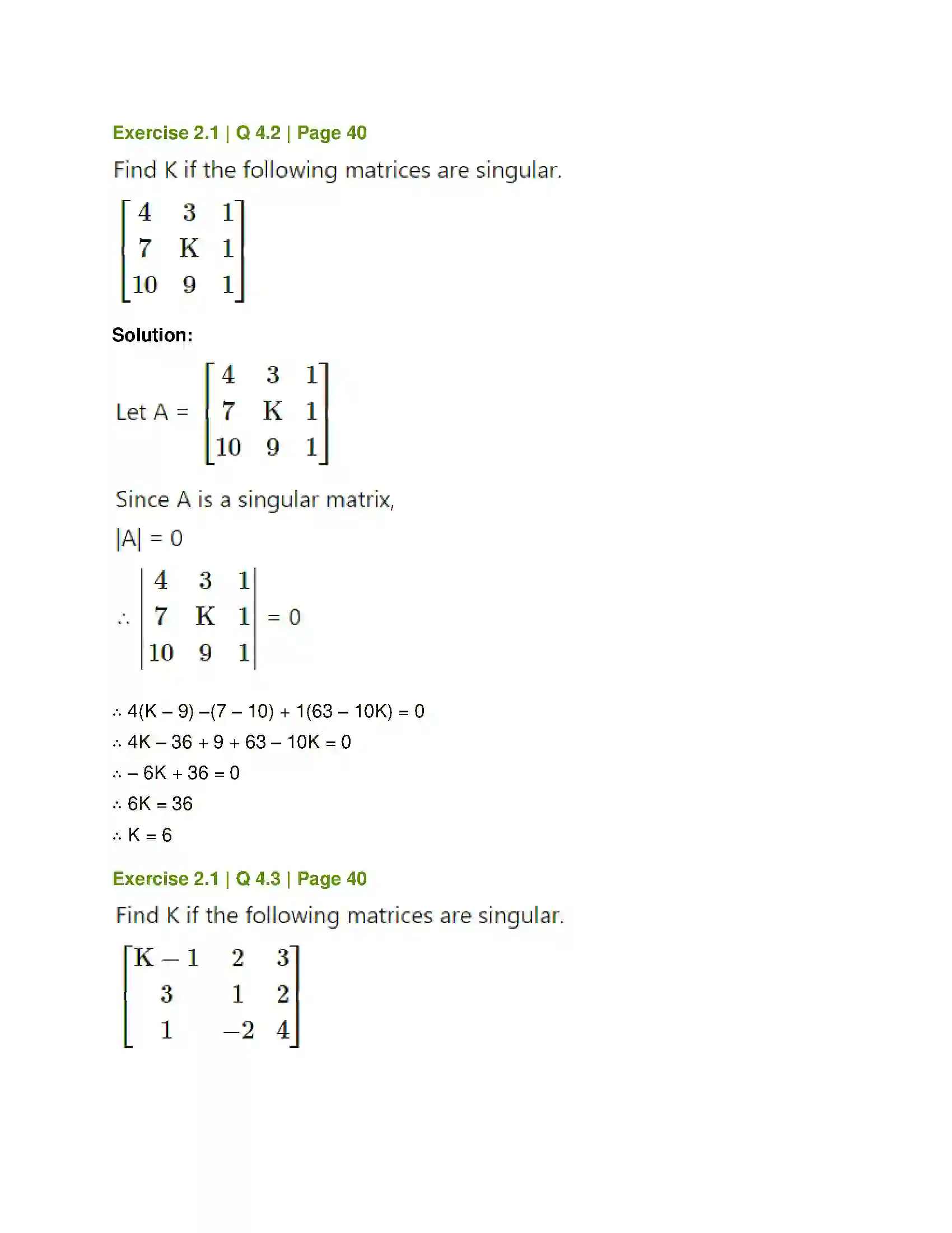 Maharashtra Board Class 12th Mathematics & Statistics-1 (Commerce) Matrices Solution 10