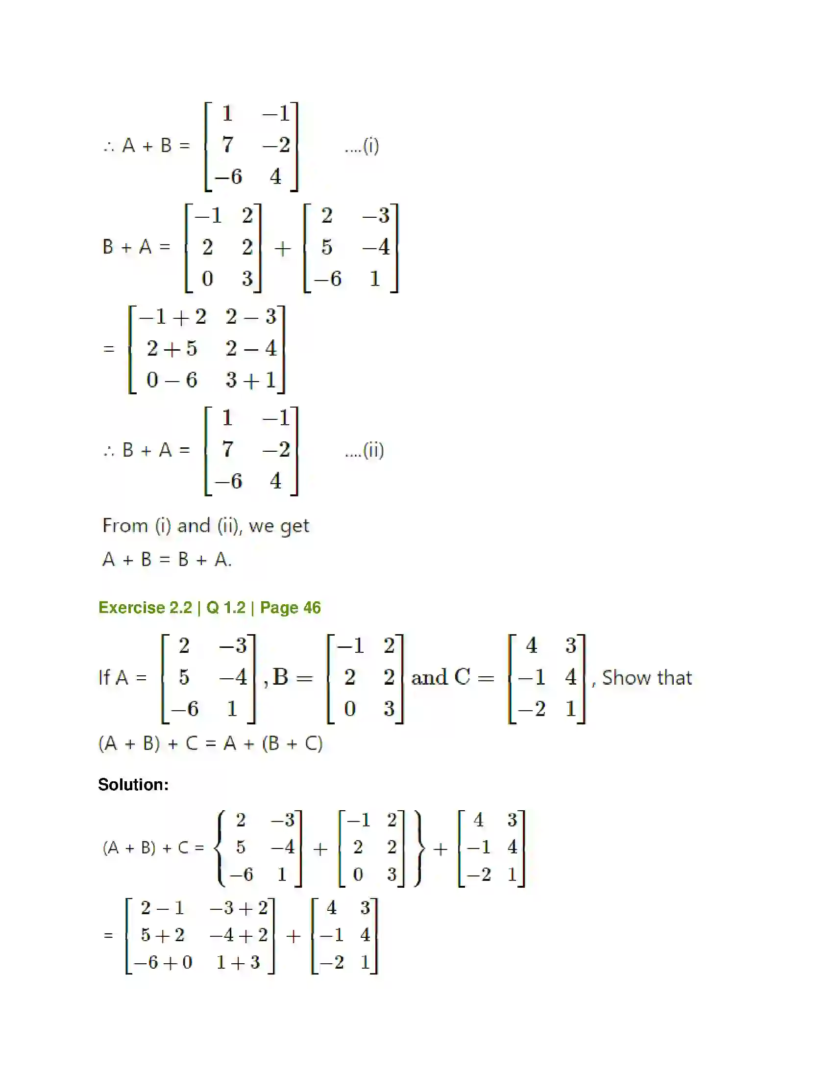 Maharashtra Board Class 12th Mathematics & Statistics-1 (Commerce) Matrices Solution 12
