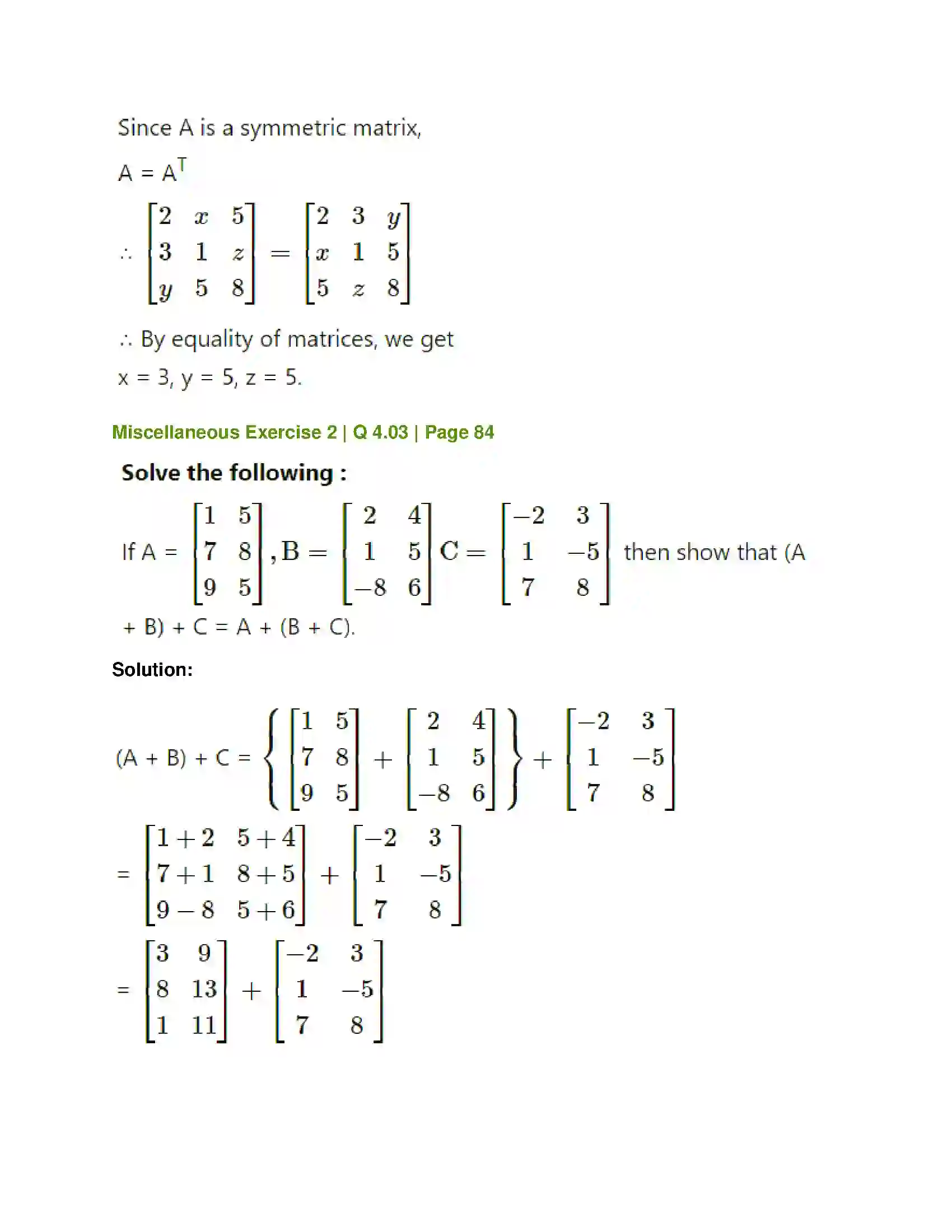 Maharashtra Board Class 12th Mathematics & Statistics-1 (Commerce) Matrices Solution 120