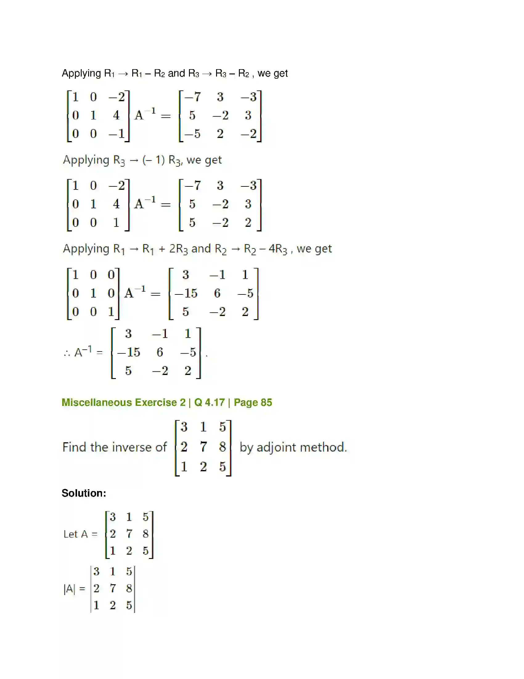 Maharashtra Board Class 12th Mathematics & Statistics-1 (Commerce) Matrices Solution 144