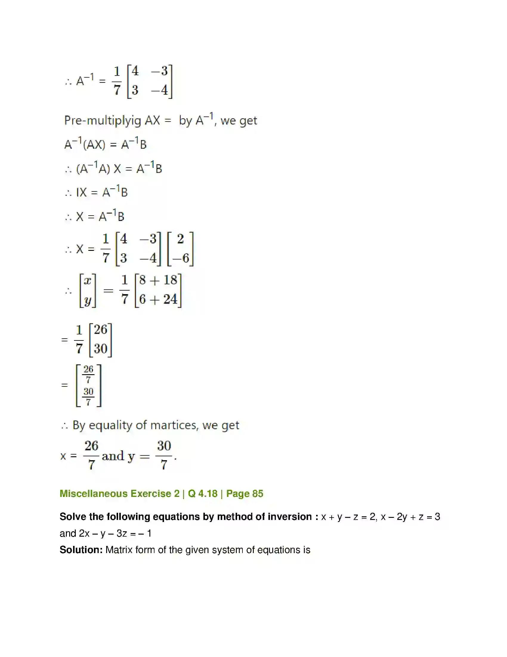Maharashtra Board Class 12th Mathematics & Statistics-1 (Commerce) Matrices Solution 148