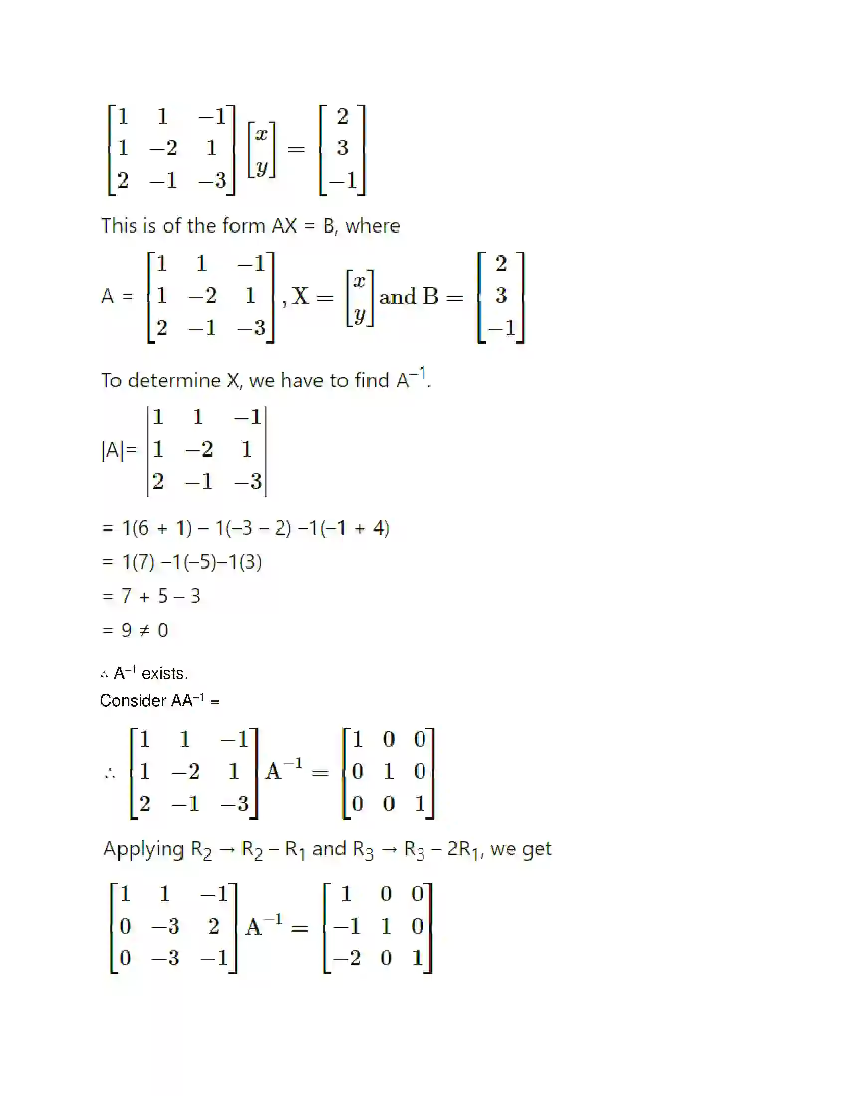 Maharashtra Board Class 12th Mathematics & Statistics-1 (Commerce) Matrices Solution 149
