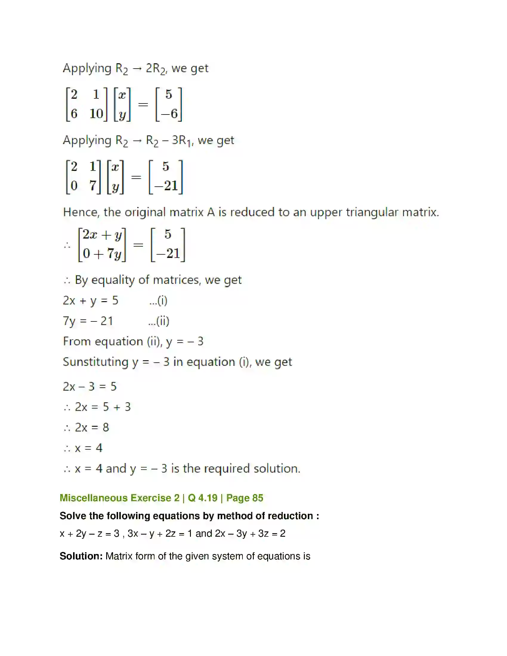 Maharashtra Board Class 12th Mathematics & Statistics-1 (Commerce) Matrices Solution 155