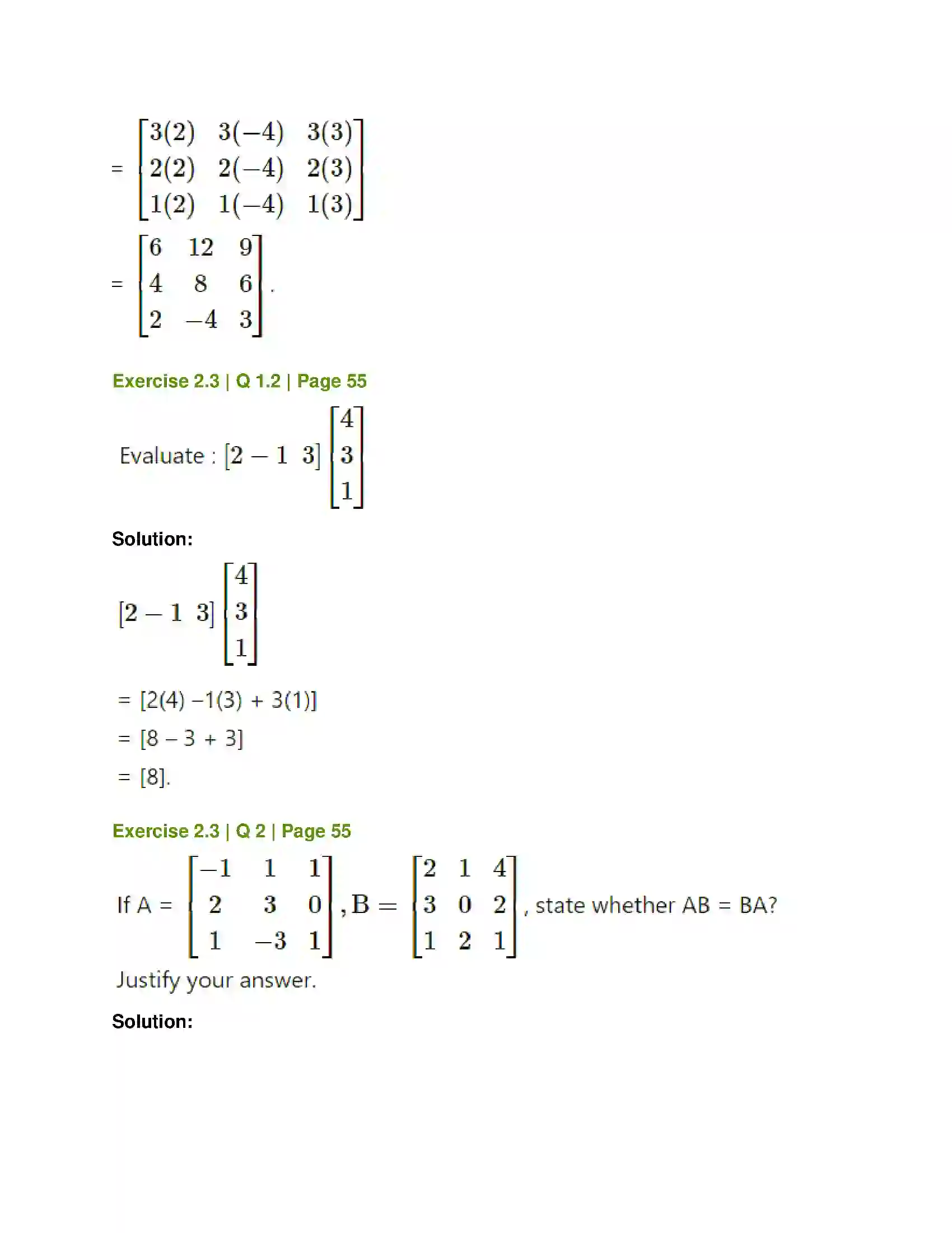 Maharashtra Board Class 12th Mathematics & Statistics-1 (Commerce) Matrices Solution 30
