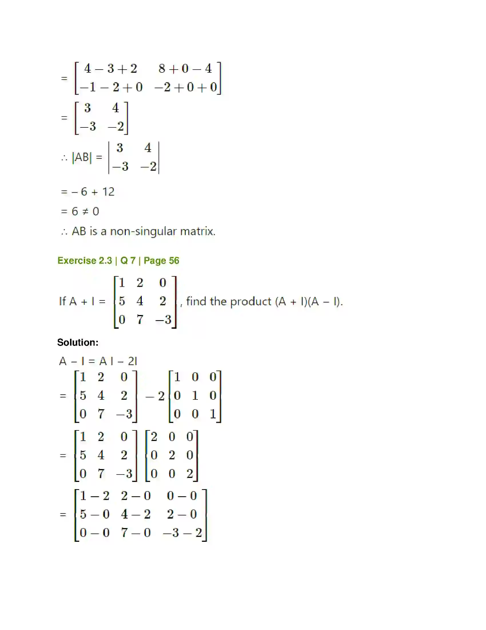 Maharashtra Board Class 12th Mathematics & Statistics-1 (Commerce) Matrices Solution 36