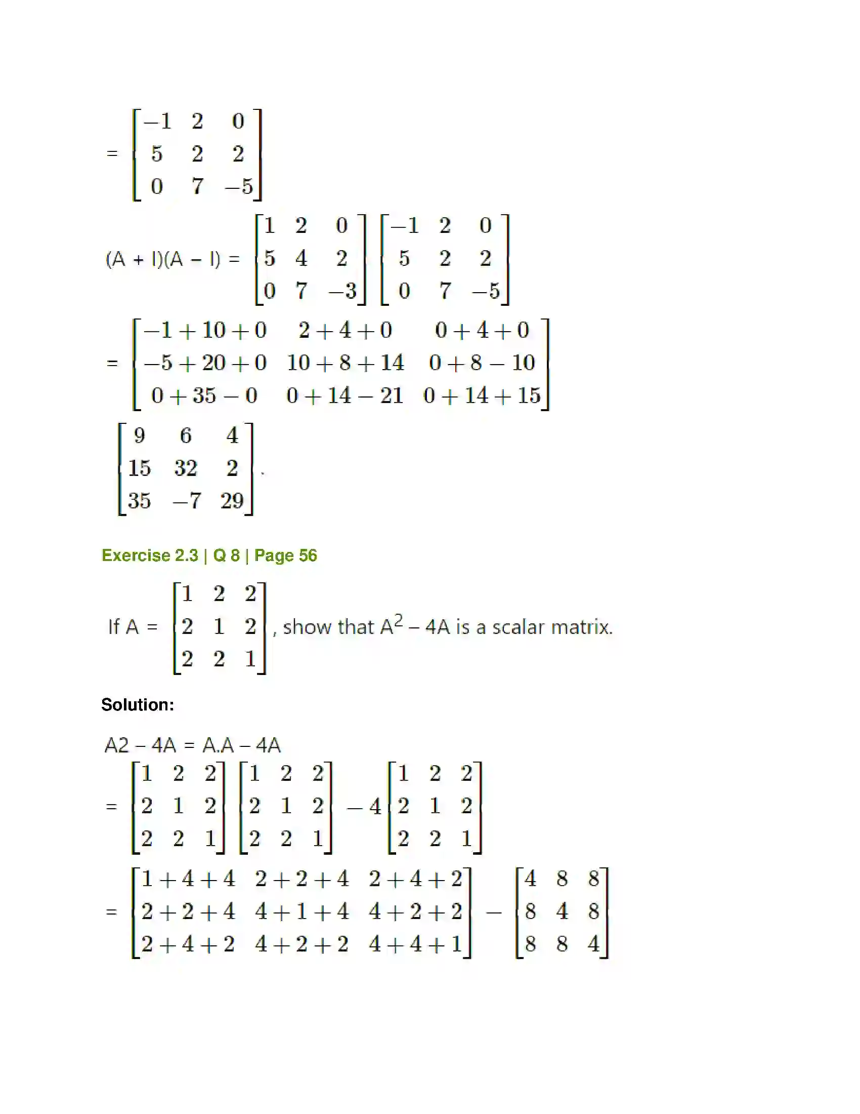 Maharashtra Board Class 12th Mathematics & Statistics-1 (Commerce) Matrices Solution 37