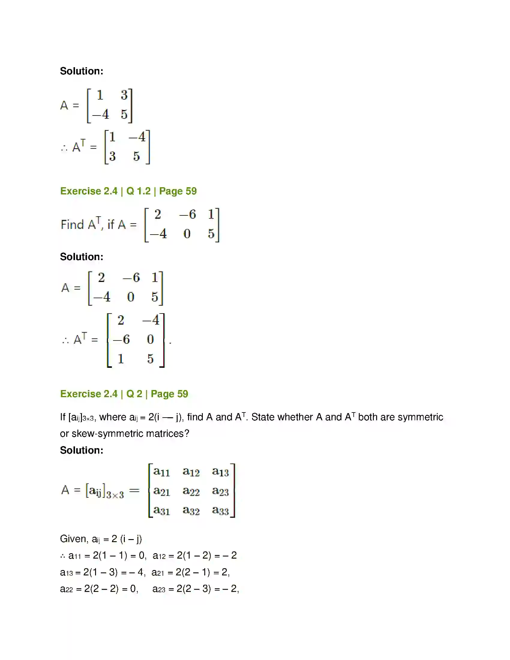 Maharashtra Board Class 12th Mathematics & Statistics-1 (Commerce) Matrices Solution 44