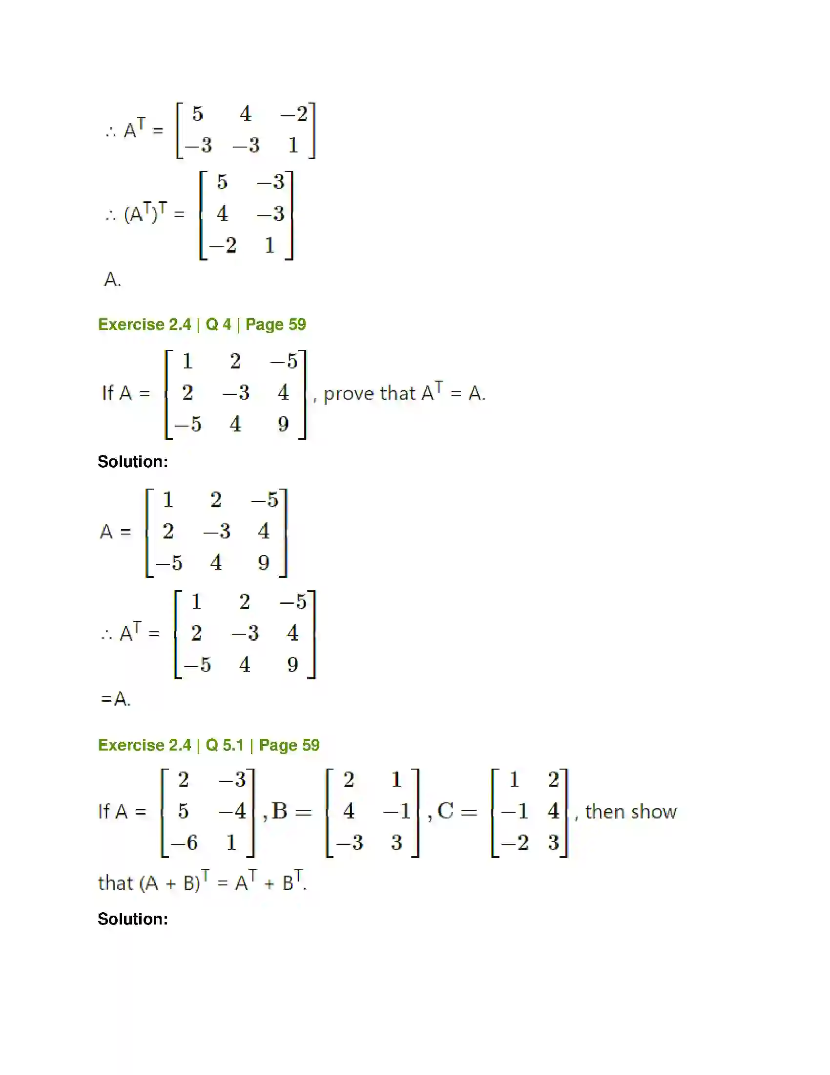 Maharashtra Board Class 12th Mathematics & Statistics-1 (Commerce) Matrices Solution 46