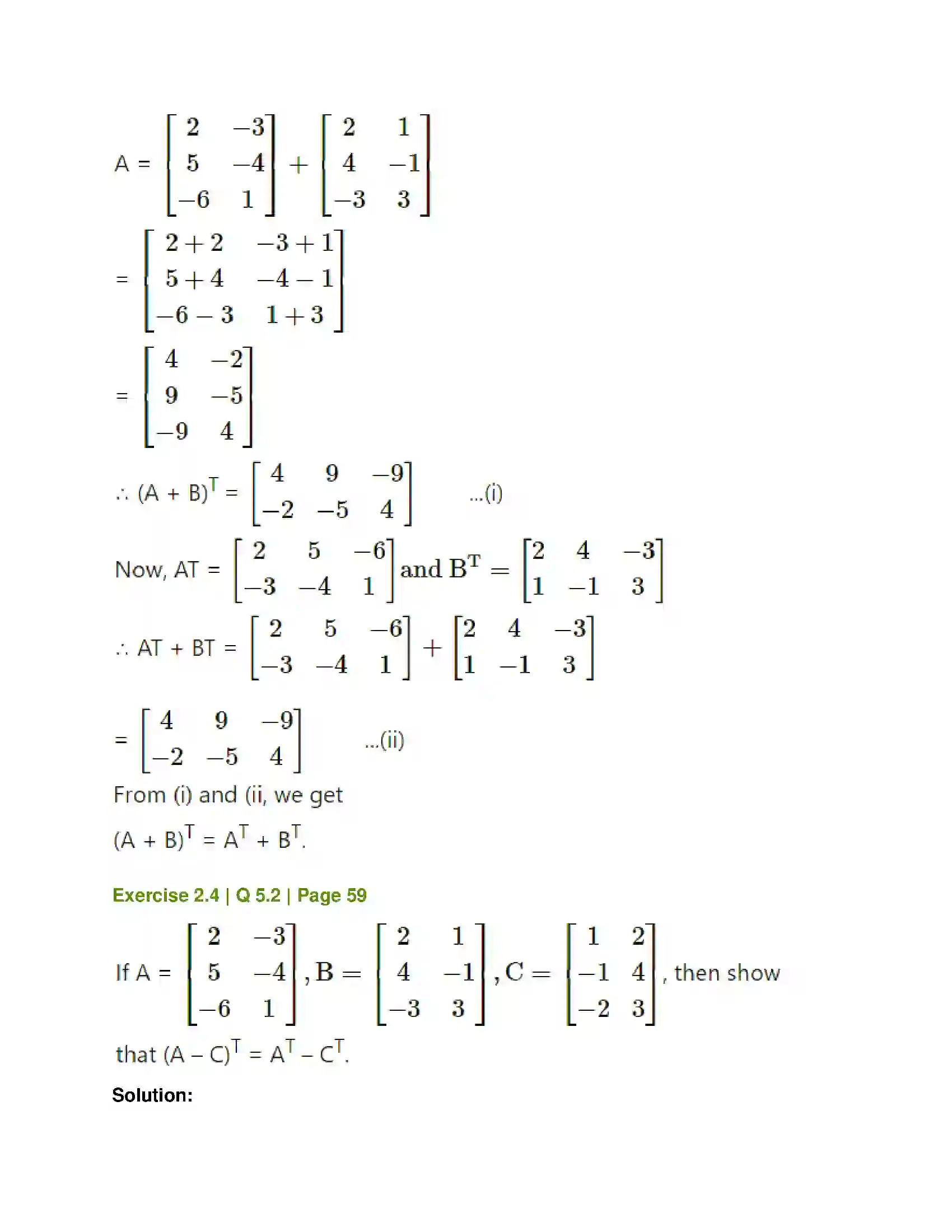 Maharashtra Board Class 12th Mathematics & Statistics-1 (Commerce) Matrices Solution 47