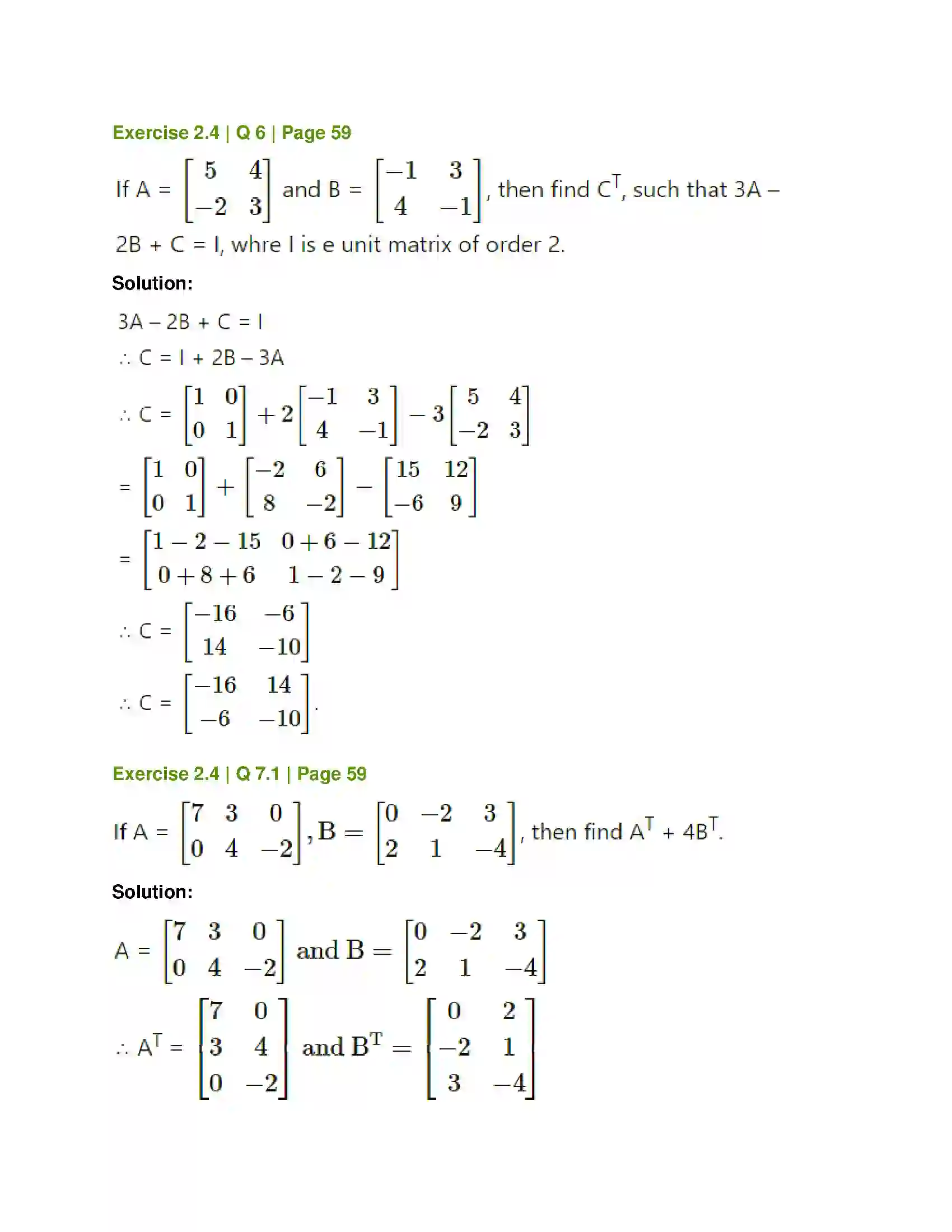Maharashtra Board Class 12th Mathematics & Statistics-1 (Commerce) Matrices Solution 49