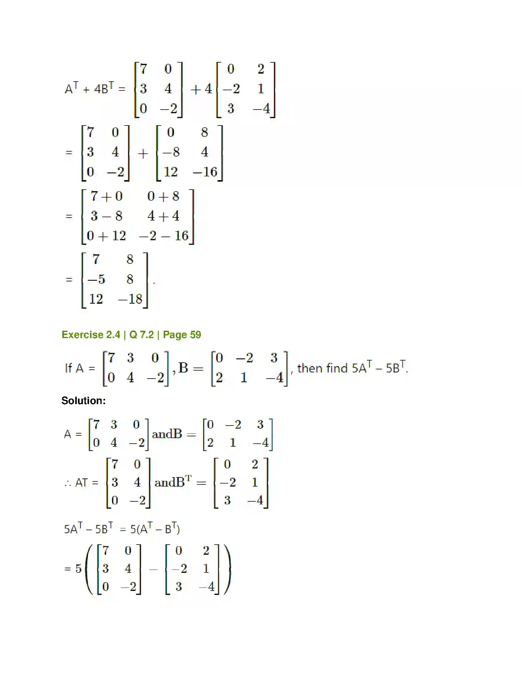 Maharashtra Board Class 12th Mathematics & Statistics-1 (Commerce) Matrices Solution 50
