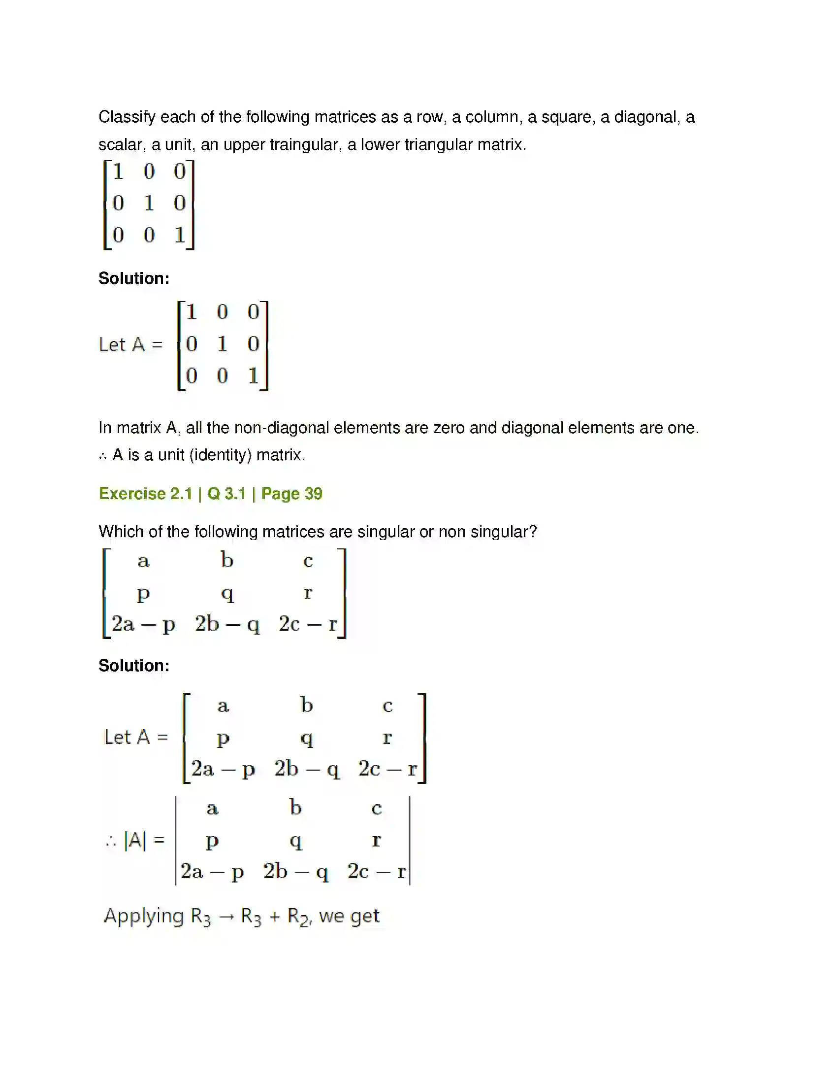 Maharashtra Board Class 12th Mathematics & Statistics-1 (Commerce) Matrices Solution 6