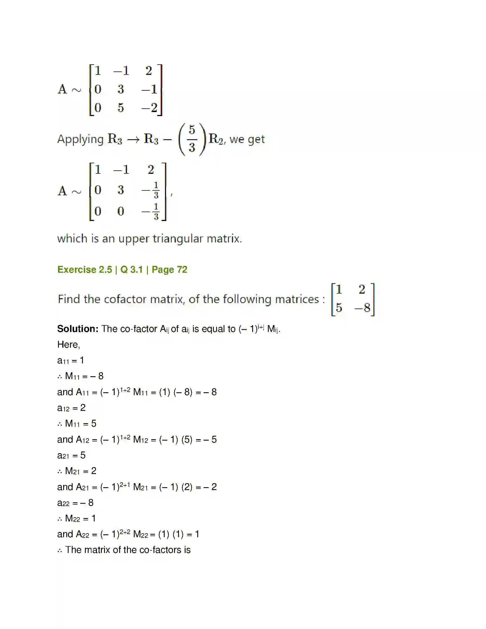 Maharashtra Board Class 12th Mathematics & Statistics-1 (Commerce) Matrices Solution 66