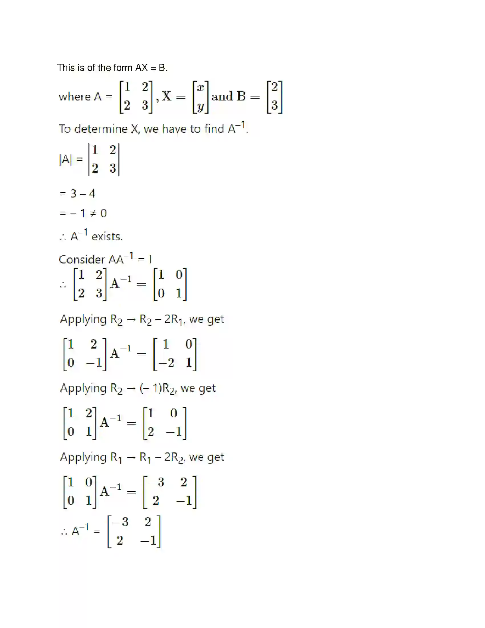 Maharashtra Board Class 12th Mathematics & Statistics-1 (Commerce) Matrices Solution 86