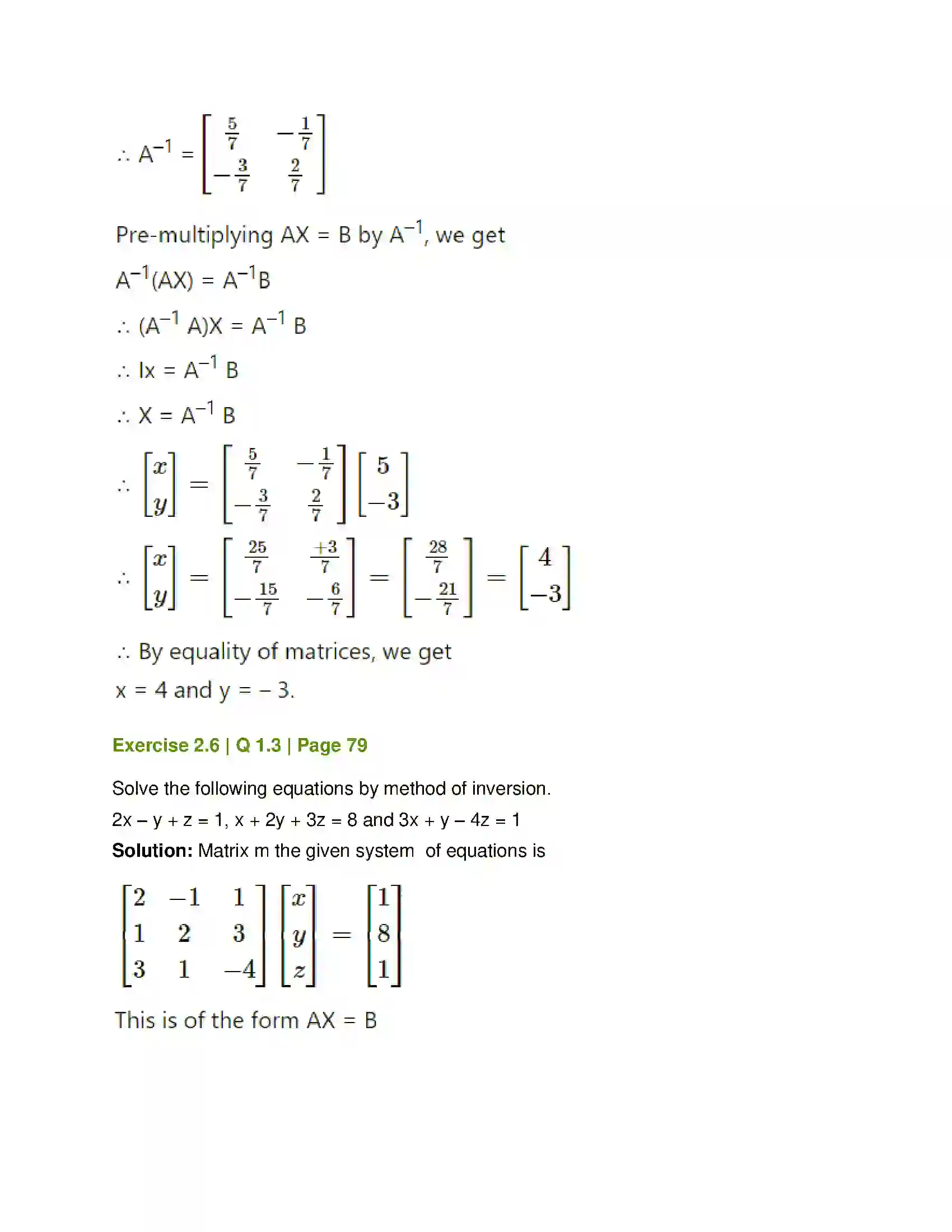 Maharashtra Board Class 12th Mathematics & Statistics-1 (Commerce) Matrices Solution 89