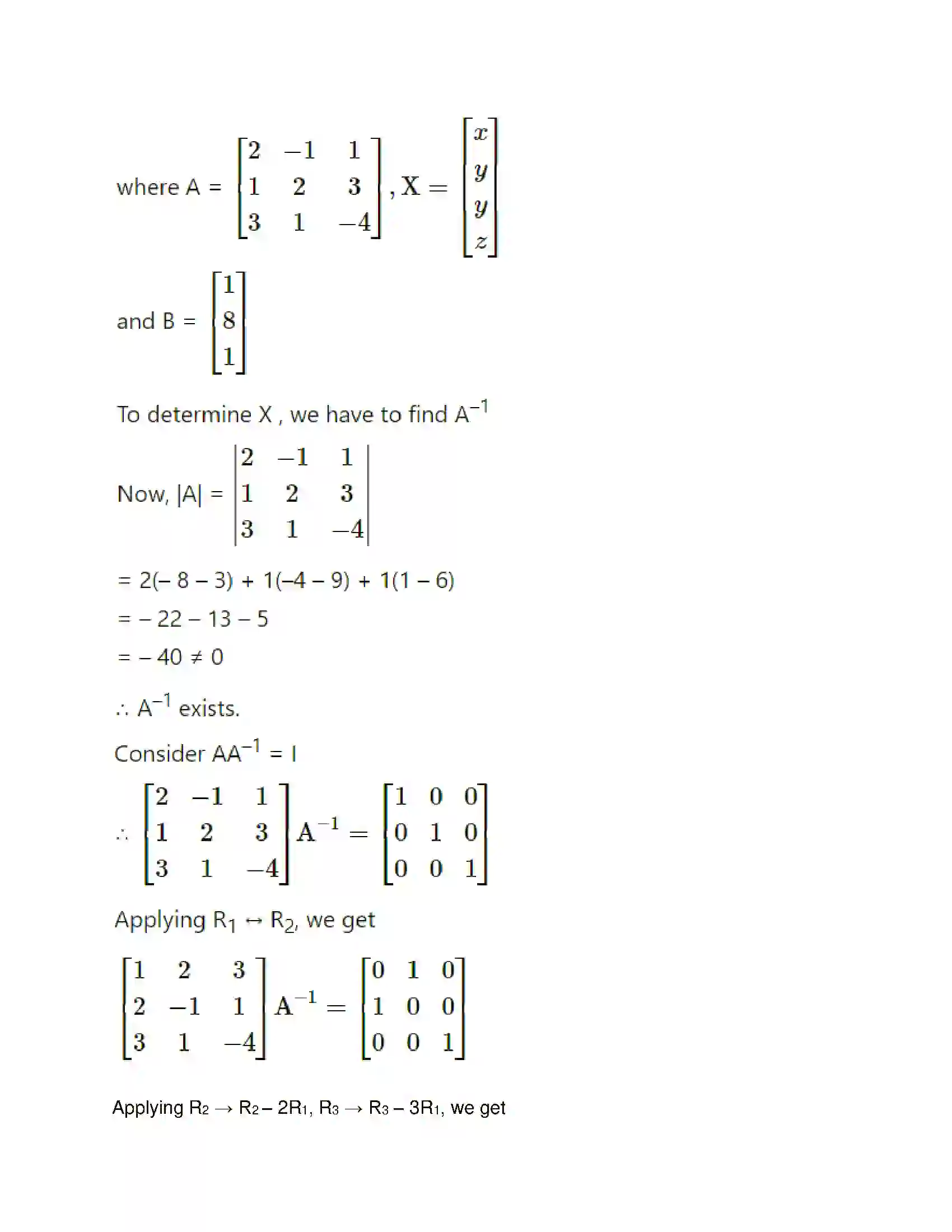 Maharashtra Board Class 12th Mathematics & Statistics-1 (Commerce) Matrices Solution 90